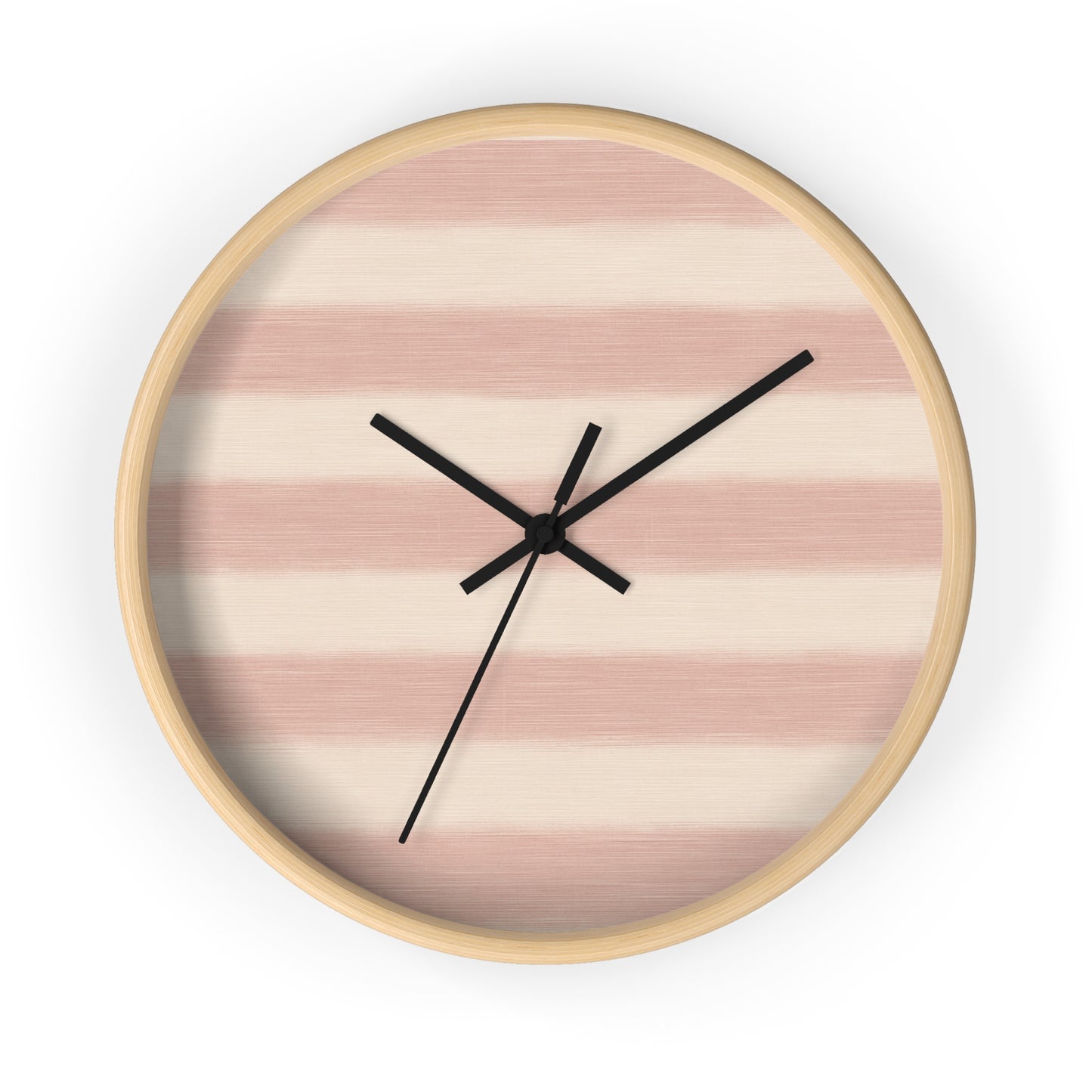 Loom Light Stripes Wall Clock – Rose Fade