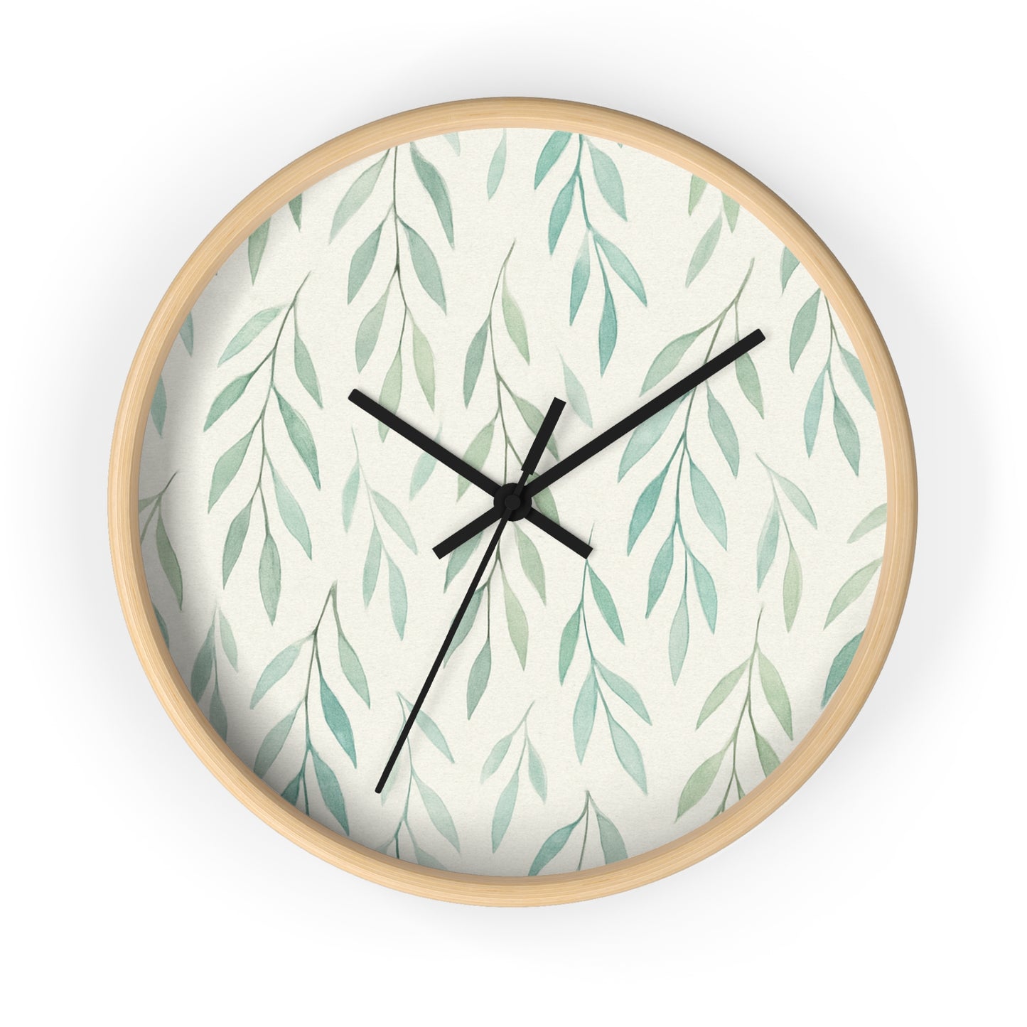 Botanical Leaf Wall Clock – Nature-inspired Home Decor