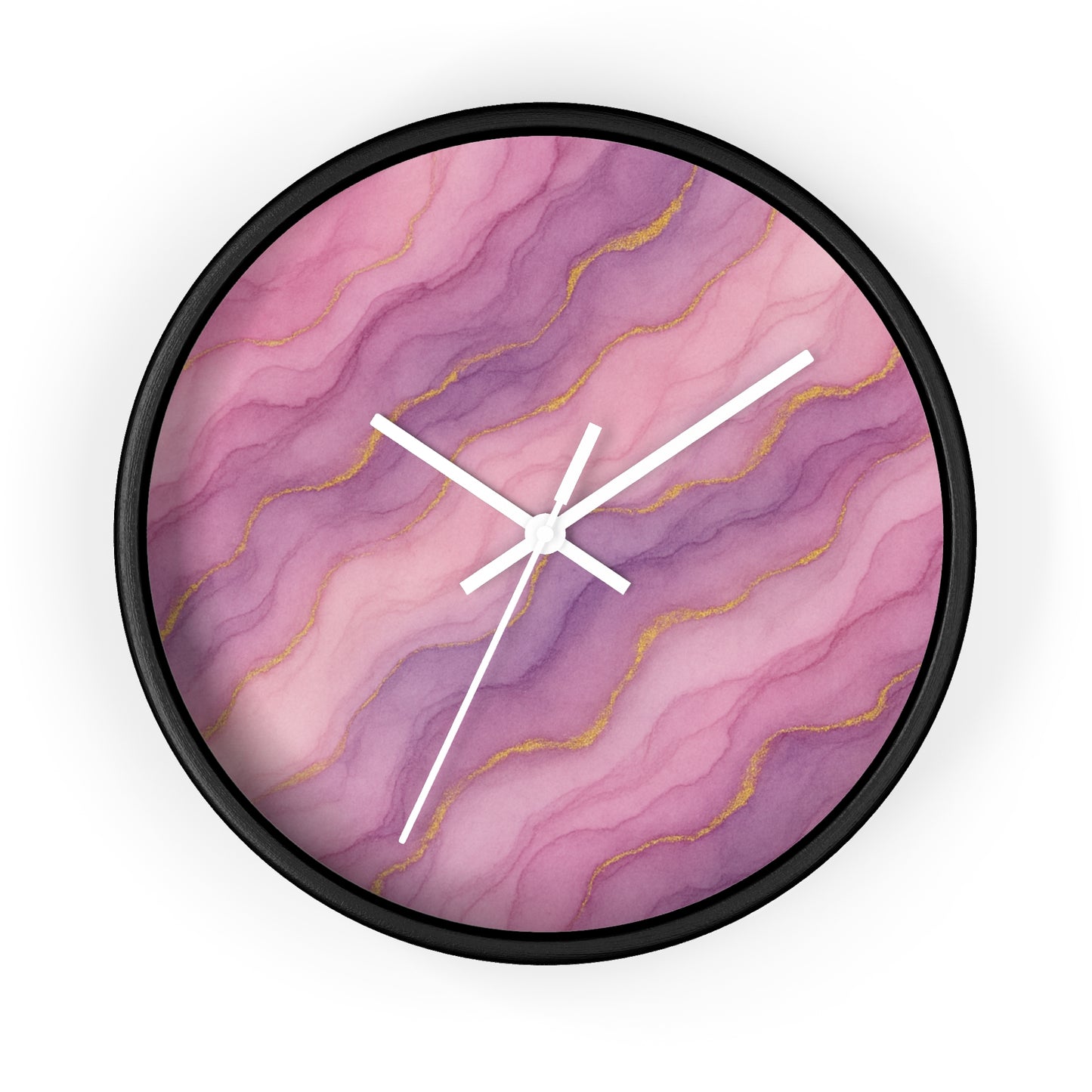Marbled Flow Wall Clock – Rosecurrent