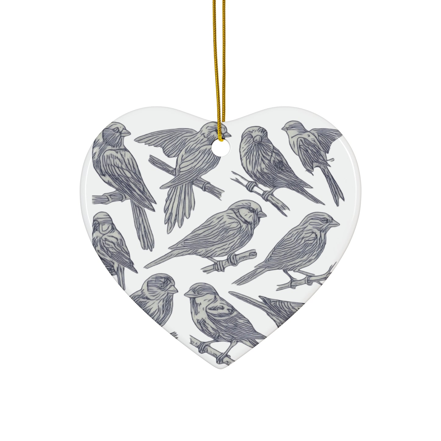 Aviary Breeze Ceramic Ornament, 4 Shapes