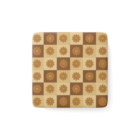 Porcelain Square Magnet -
