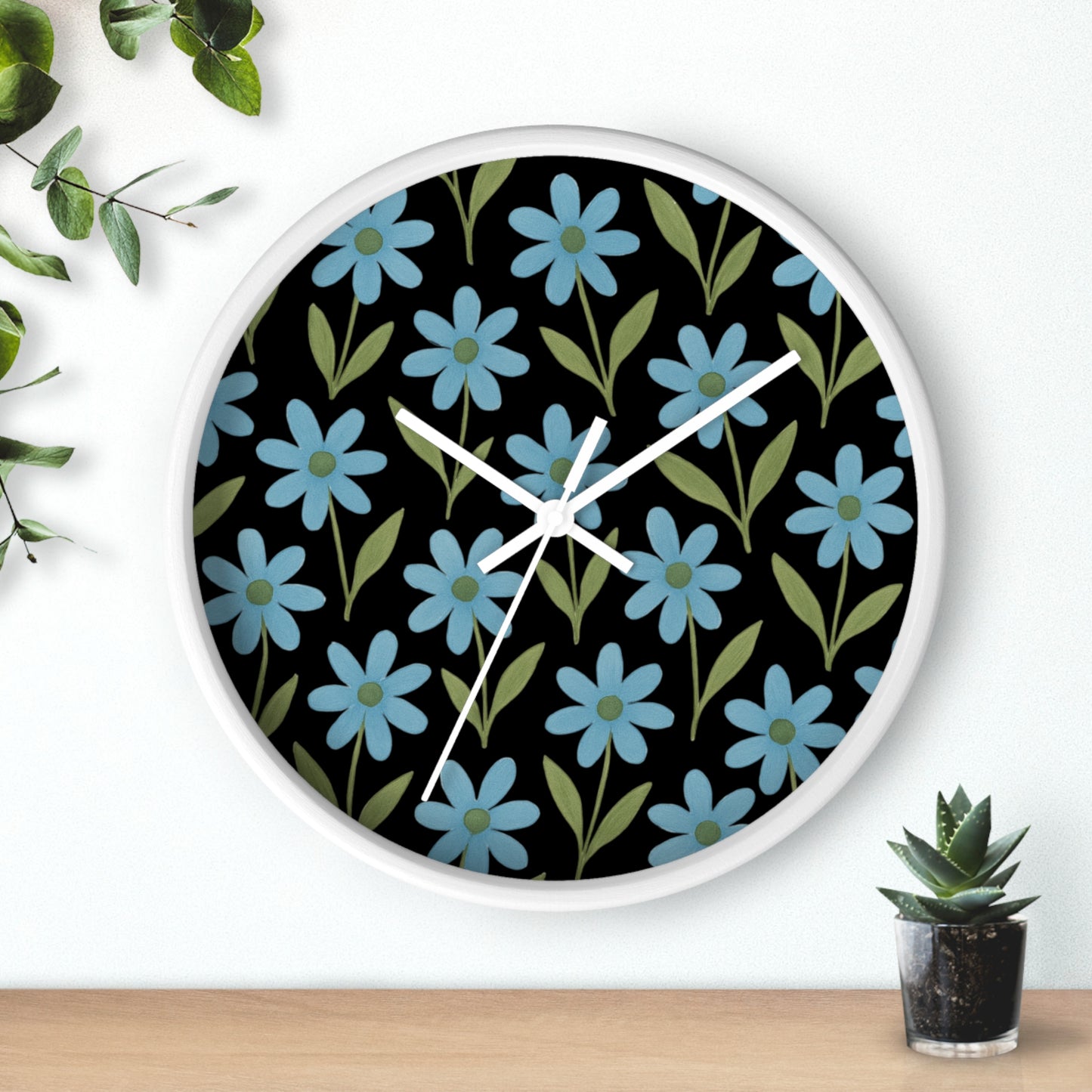 Meadow Bloom - Wall Clock - Bluebell