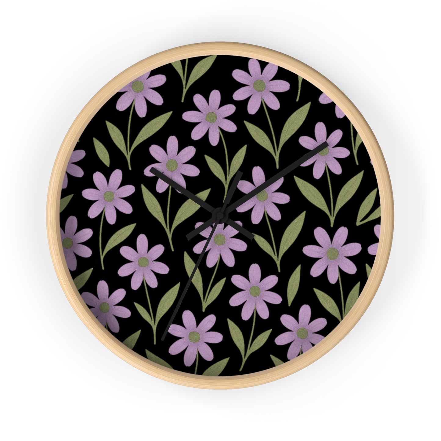Meadow Bloom Wall Clock - Lavender