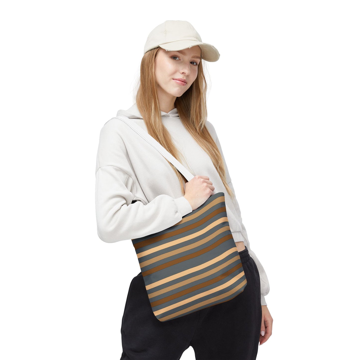 Grey/Brown Tote Bag
