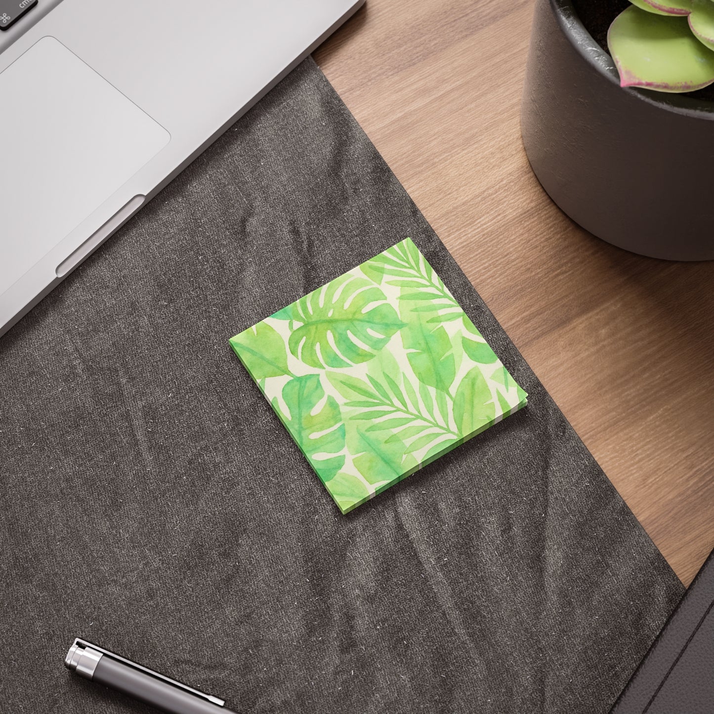 Tropical Leaf Post-it® Note Pads - Eco-Friendly Stationery for Nature Lovers