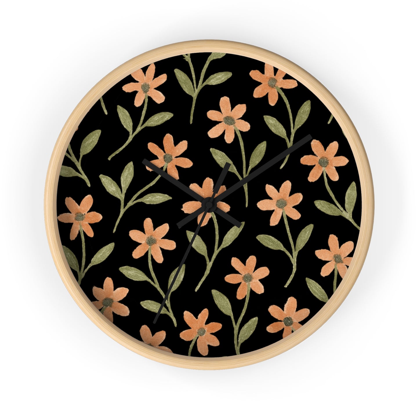 Meadow Bloom Wall Clock - Rose Glow