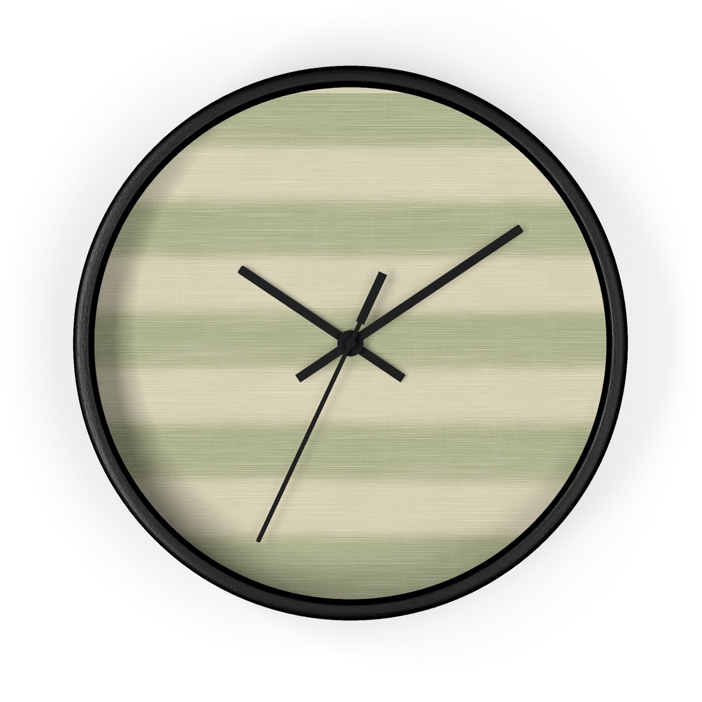 Loom Light Stripes Wall Clock – Sage Fade