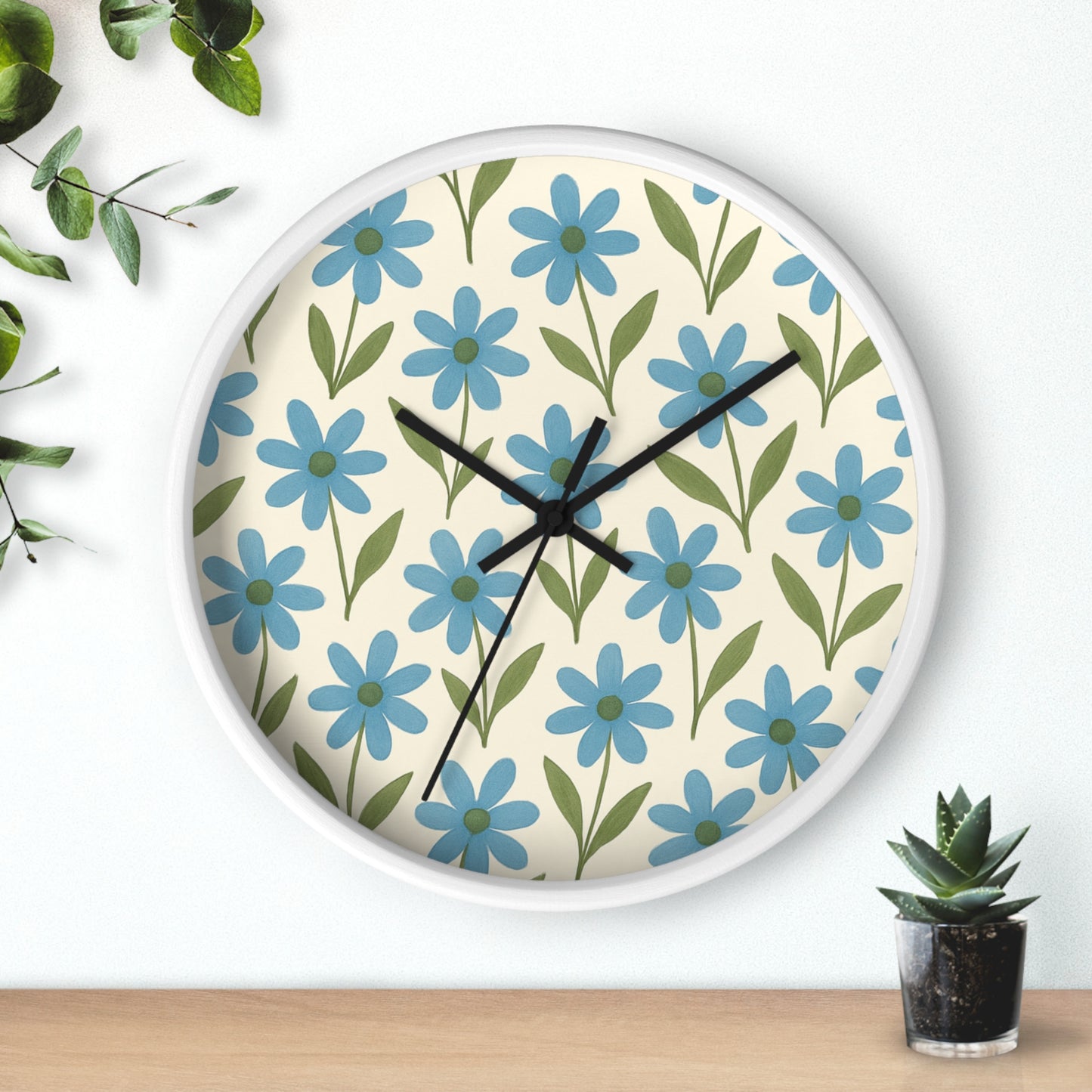 Meadow Bloom - Wall Clock - Bluebell