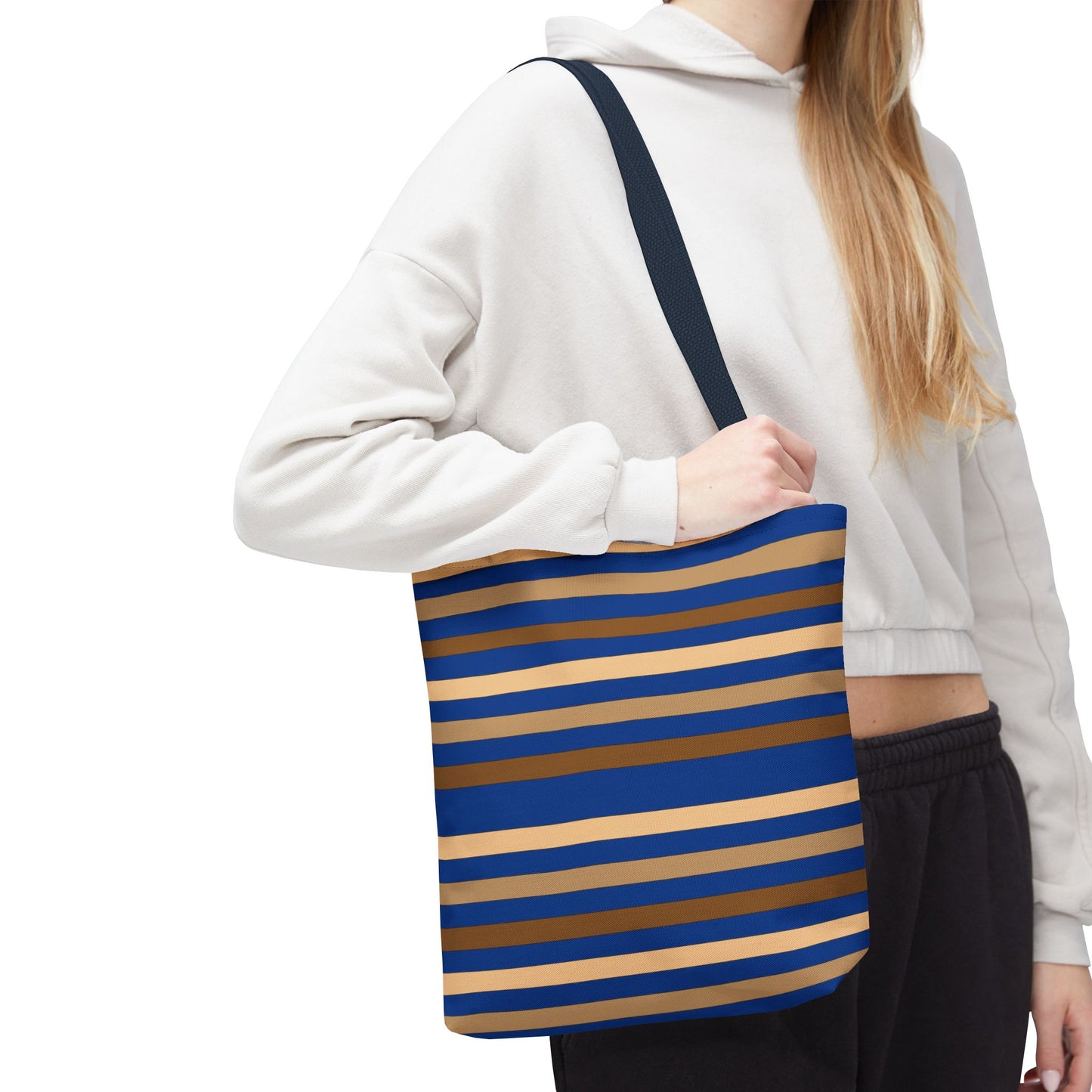 Blue/Brown Tote Bag