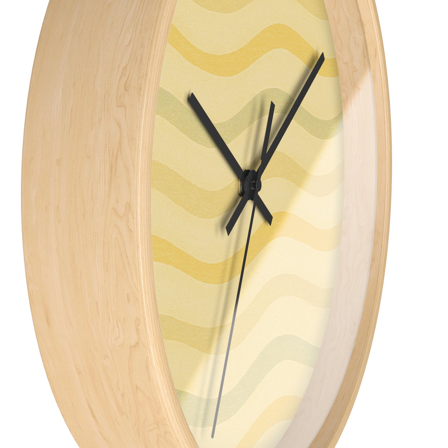 Wavy Stride Wall Clock - Sunset Gold