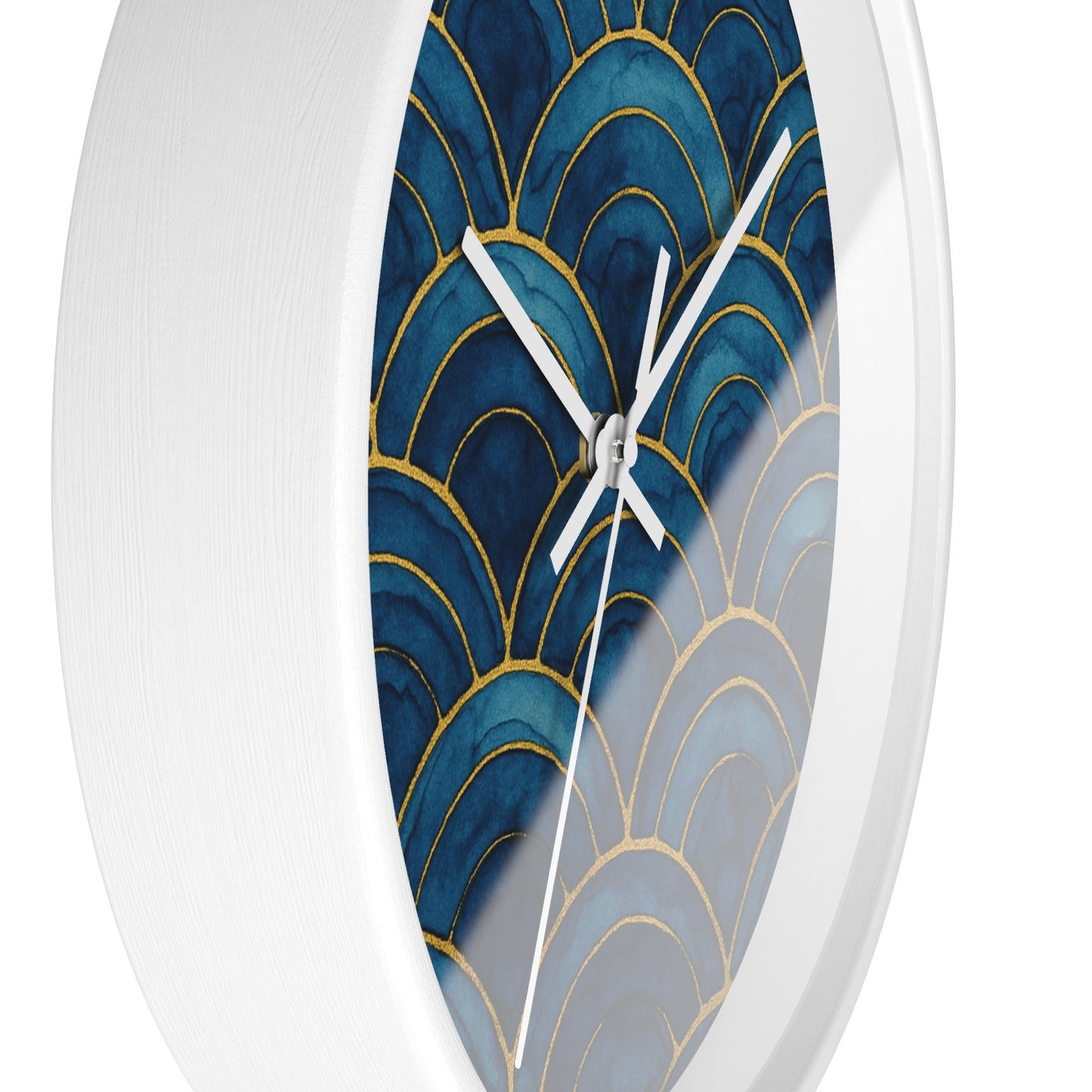 Indigo Fanwaves Wall Clock