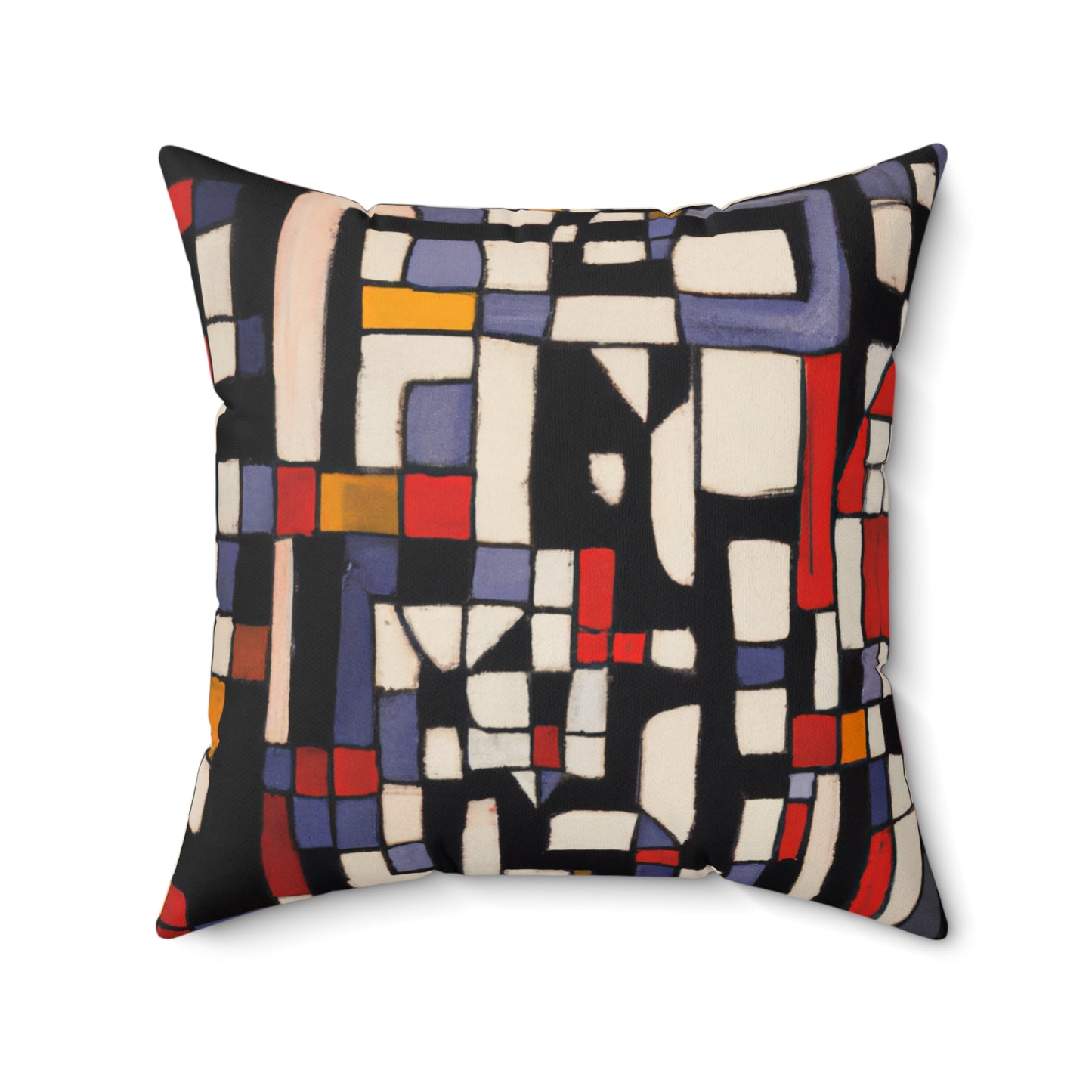 Modern Blocks Geometric Square Pillow