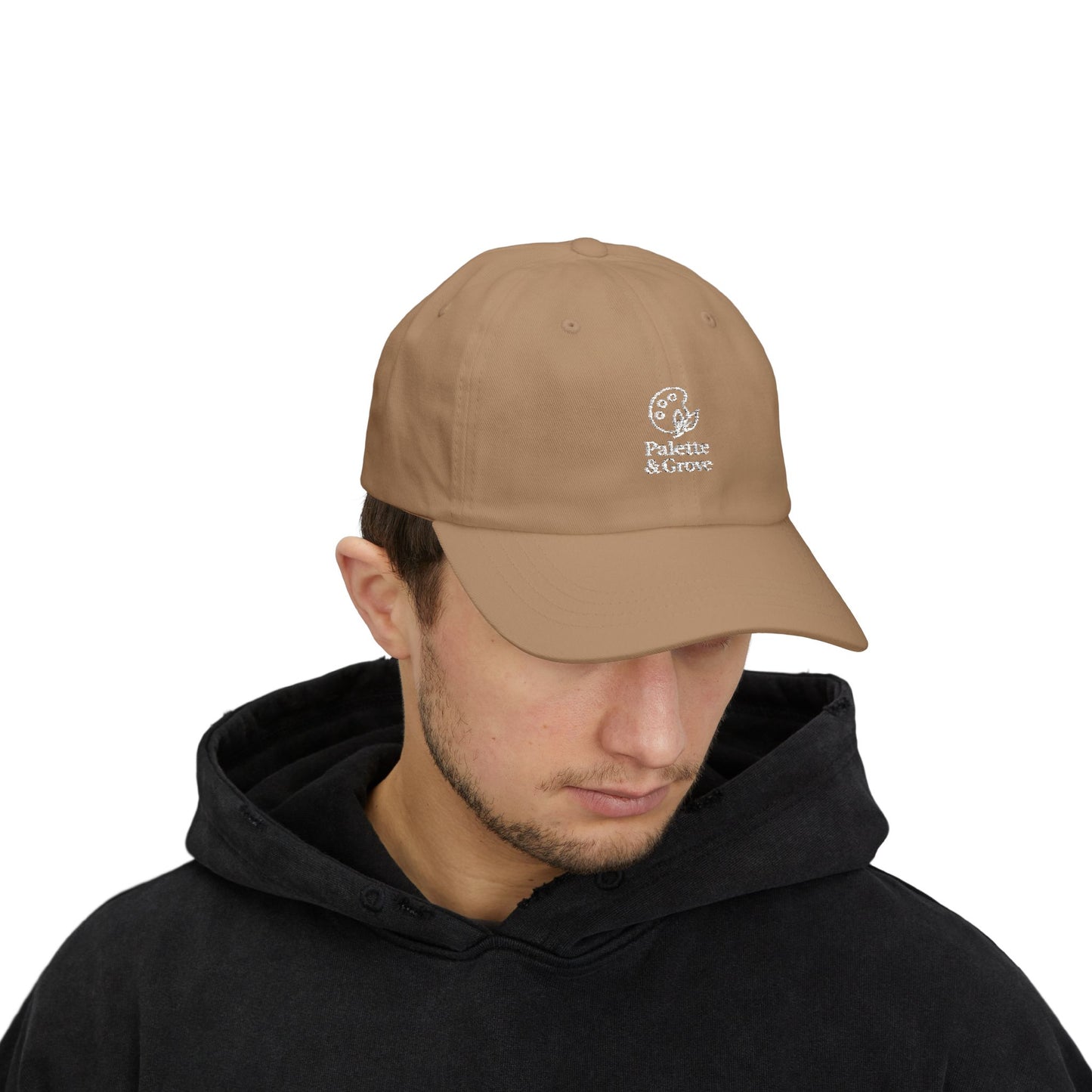 Palette & Grove White Logo Classic Dad Cap