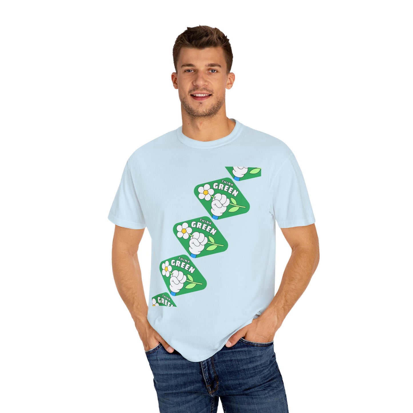Unisex Garment-Dyed T-shirt - Think Green