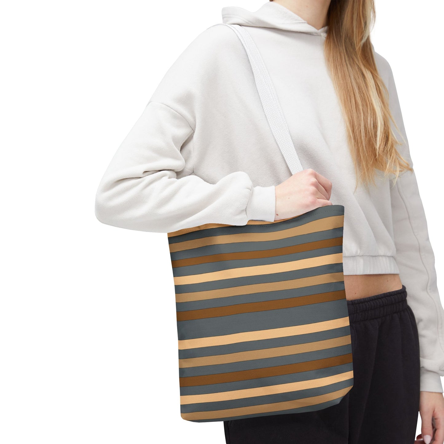 Grey/Brown Tote Bag
