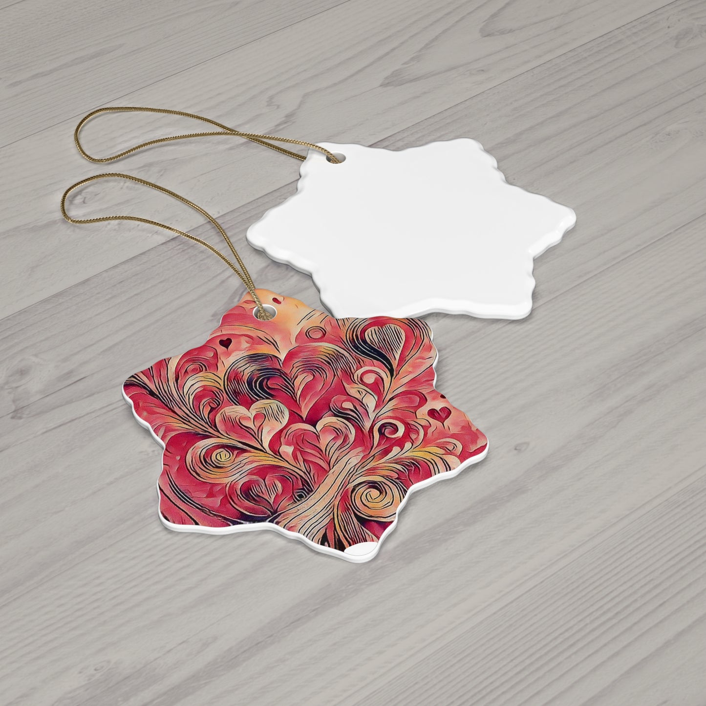 Ceramic Ornament, 4 Shapes