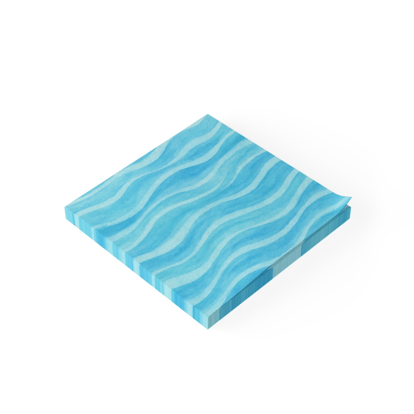 Water Wave Post-it® Note Pads - Blue Ocean Design for Office & Home