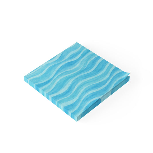 Water Wave Post-it® Note Pads - Blue Ocean Design for Office & Home