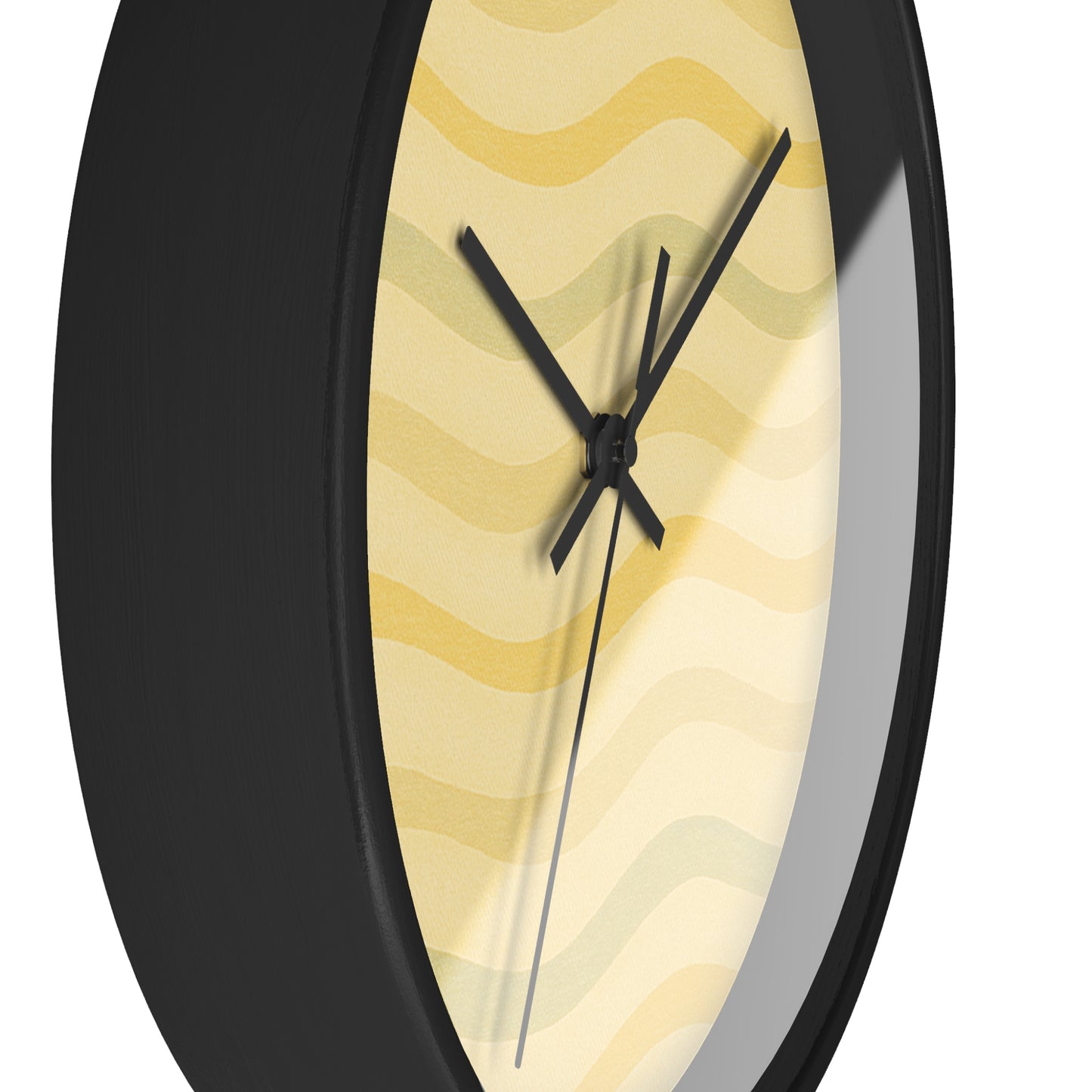 Wavy Stride Wall Clock - Sunset Gold