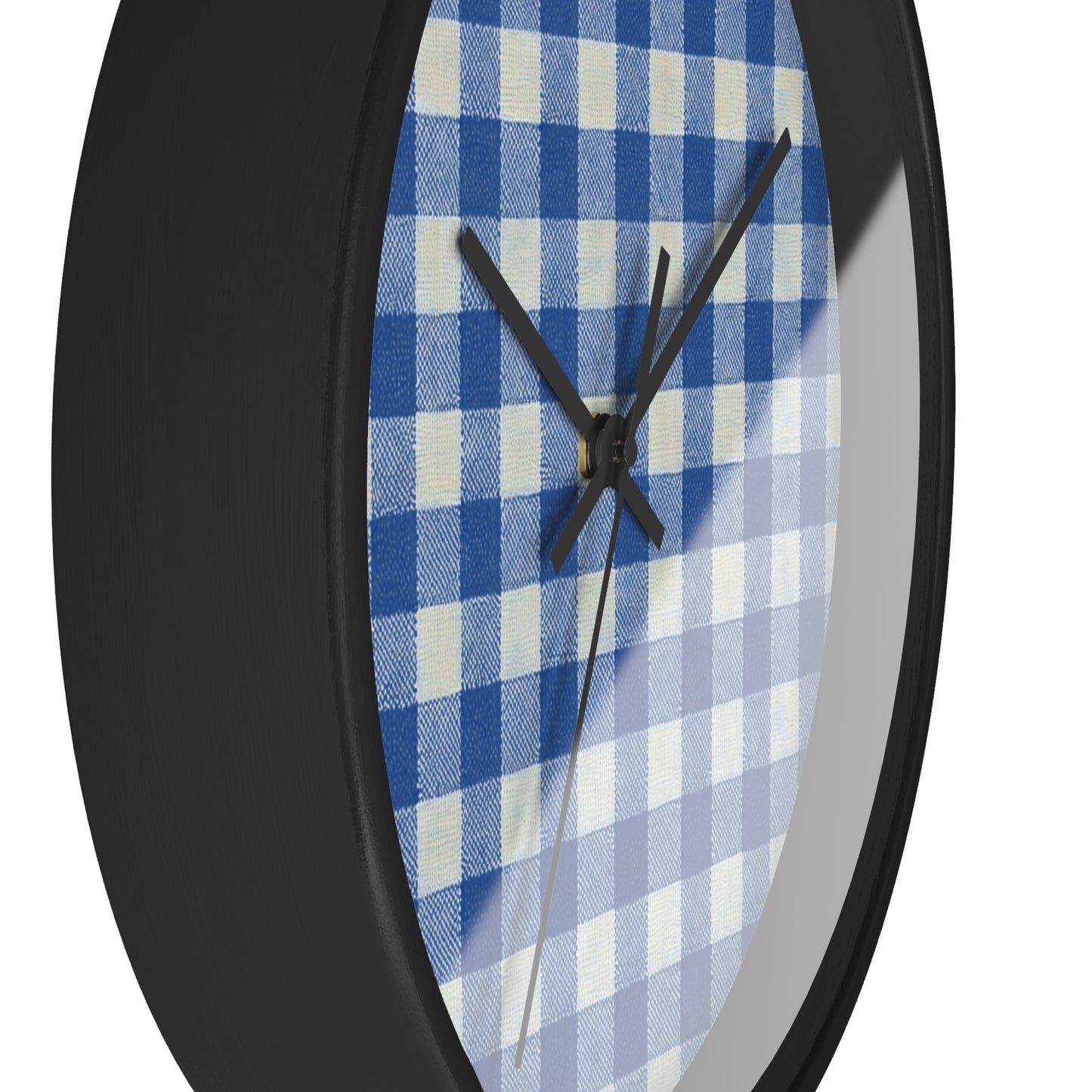 Heritage Check Wall Clock - Blue