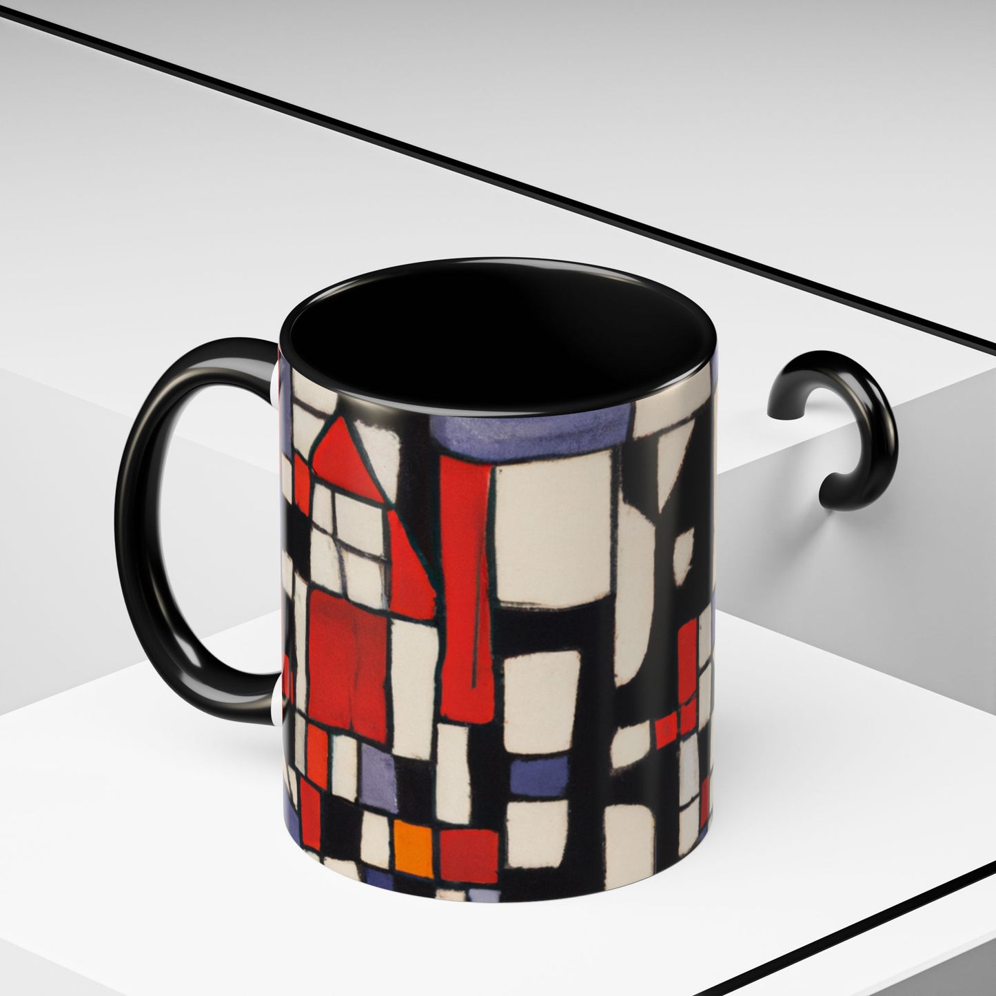 Modern Blocks Accent Coffee Mug, 11oz