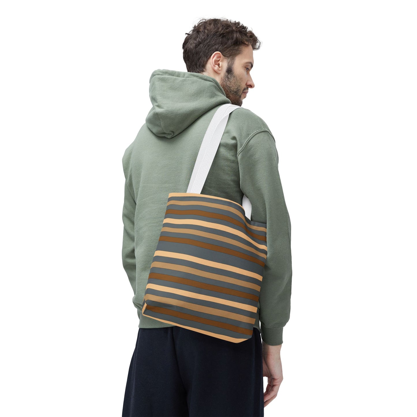 Grey/Brown Tote Bag