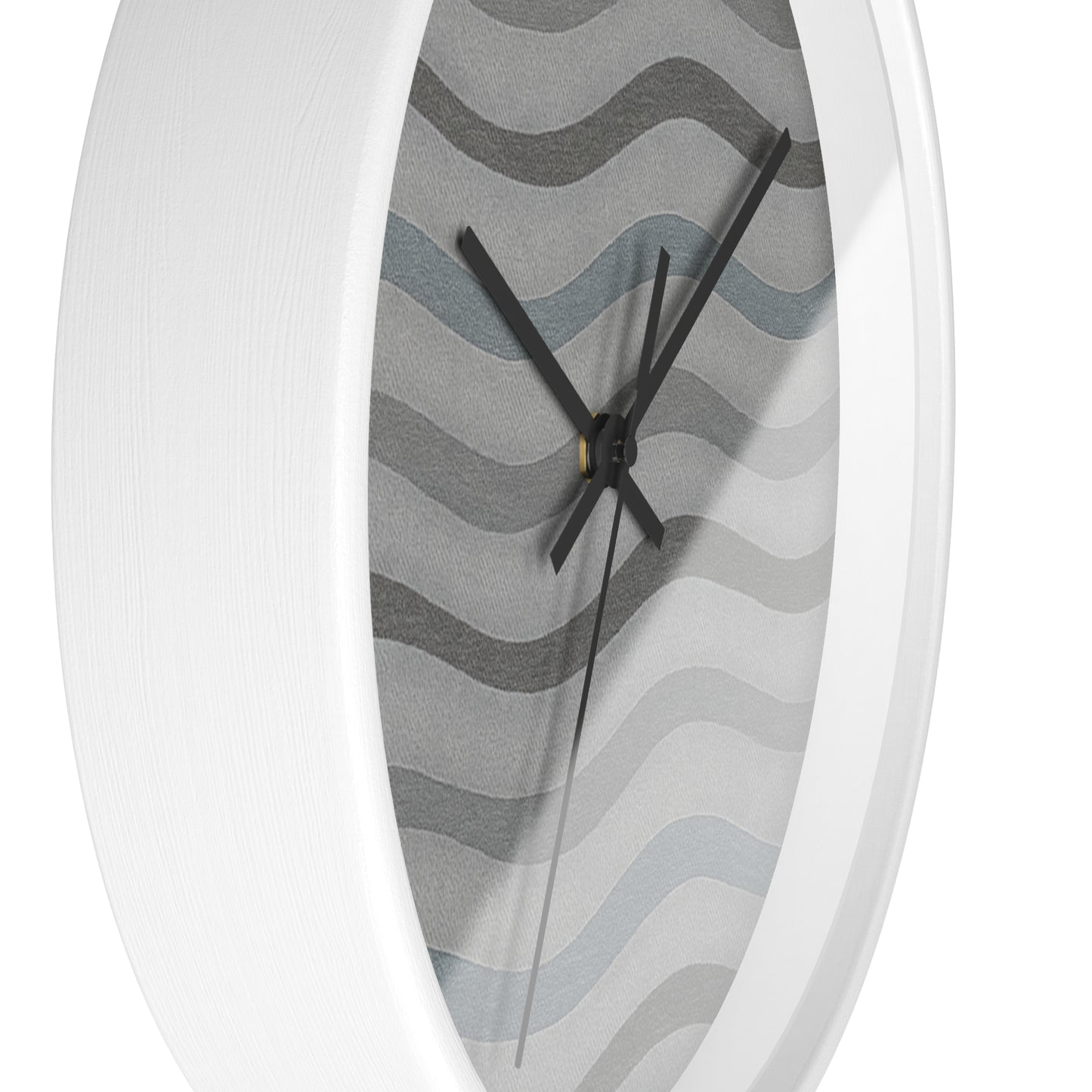 Wavy Stride Wall Clock - Onyx Wave