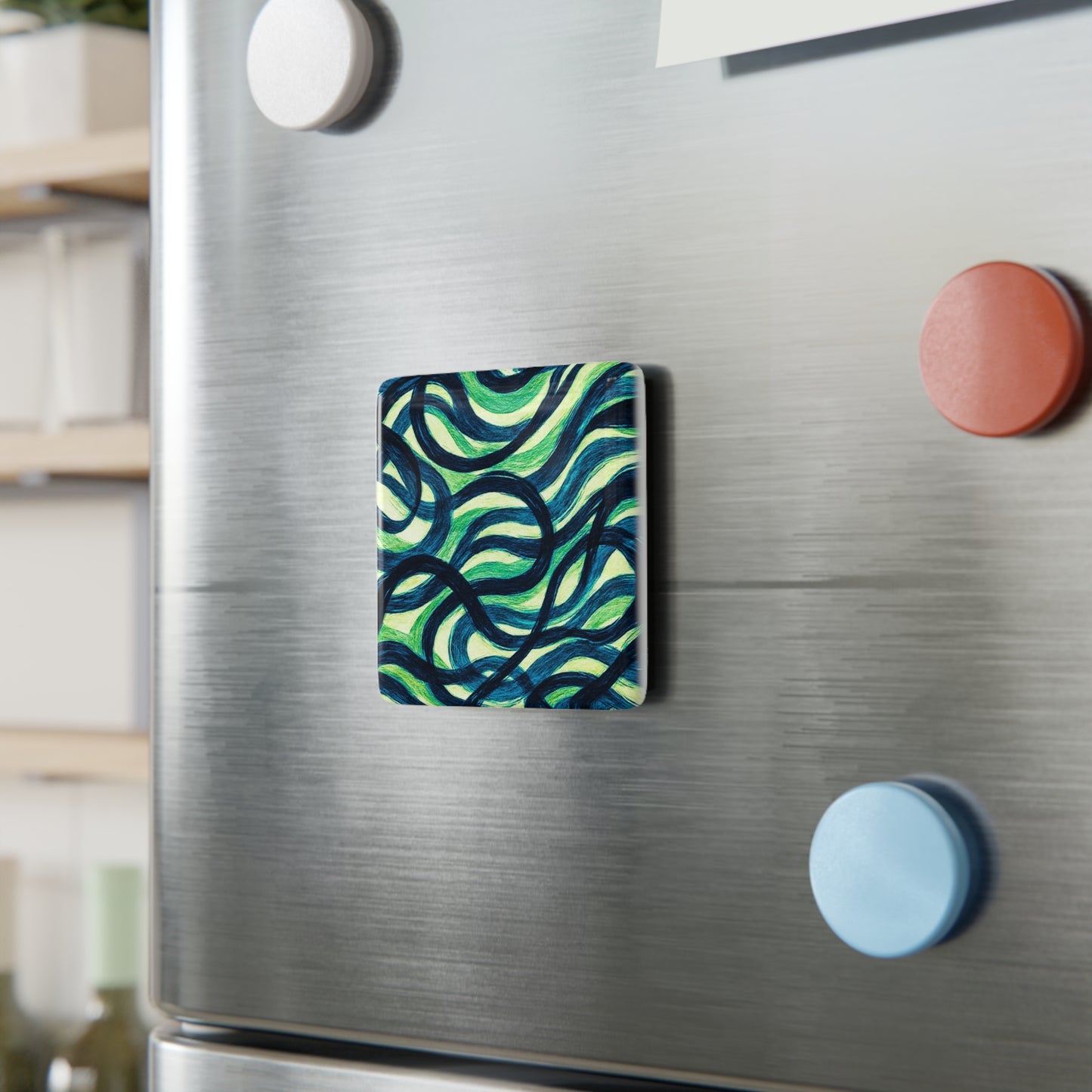 Porcelain Square Magnet -