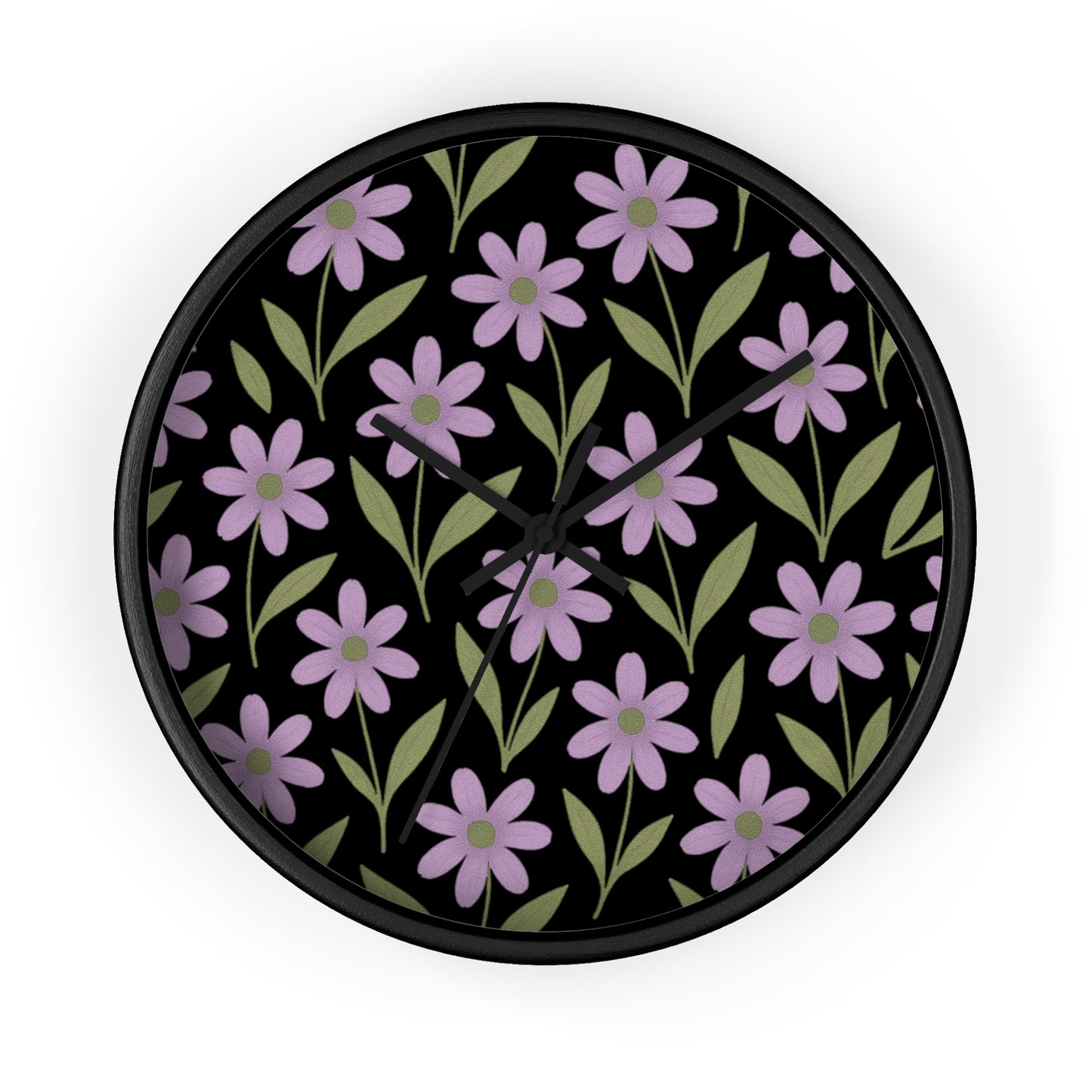 Meadow Bloom Wall Clock - Lavender
