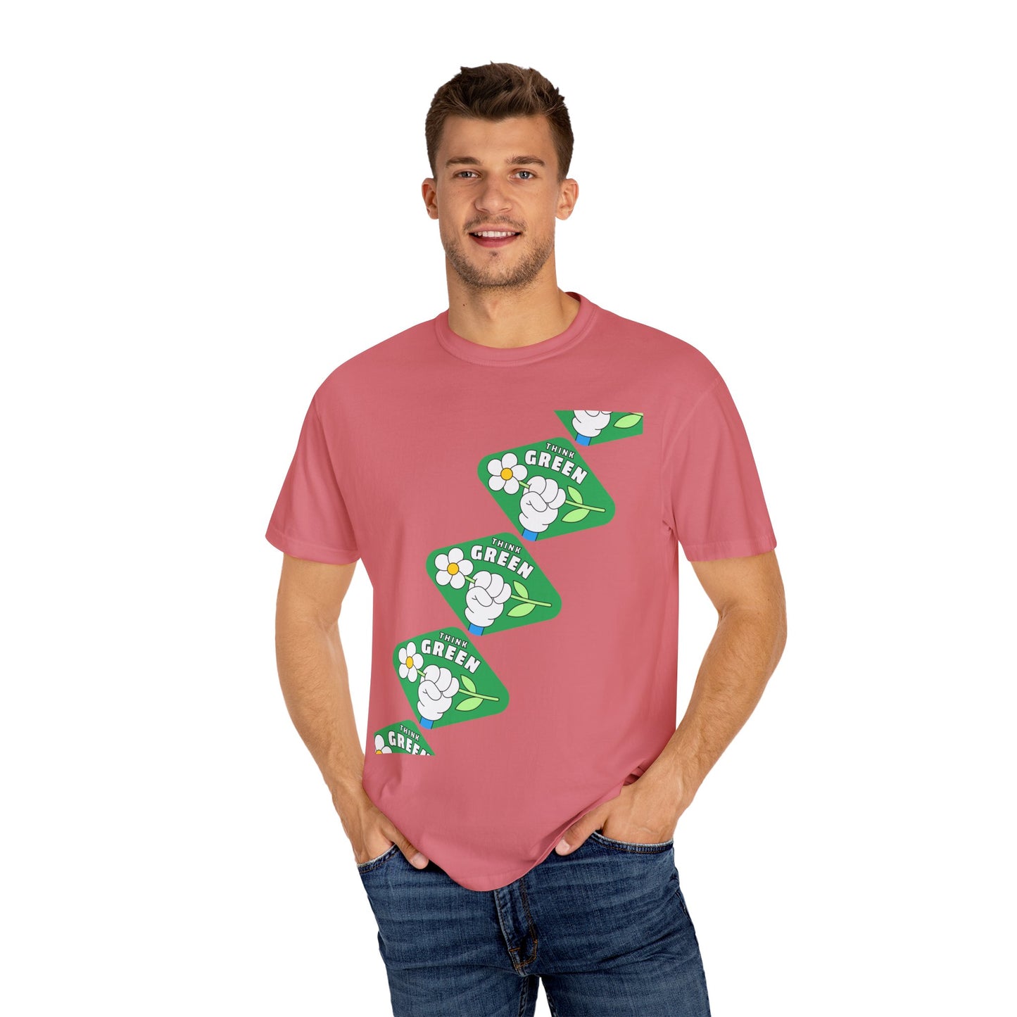 Unisex Garment-Dyed T-shirt - Think Green