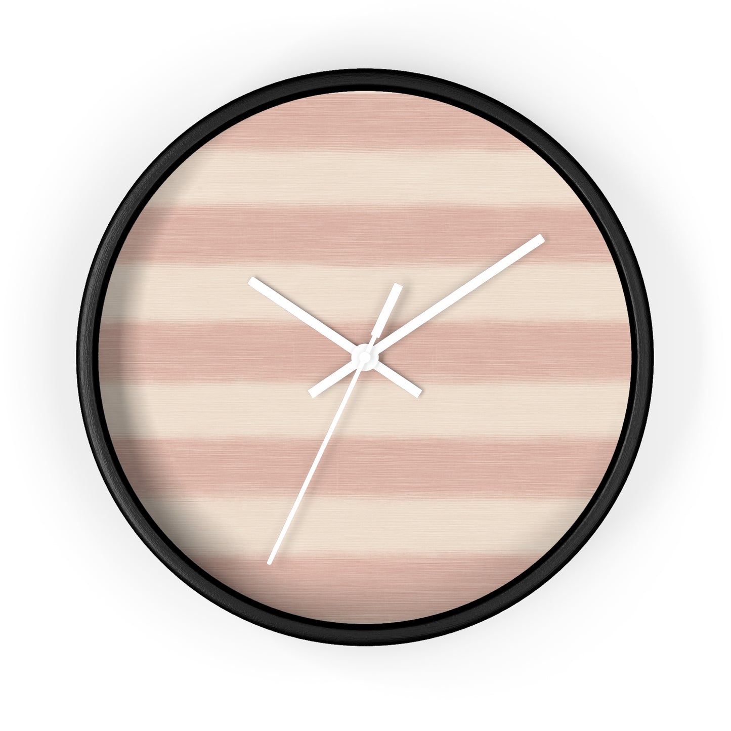 Loom Light Stripes Wall Clock – Rose Fade