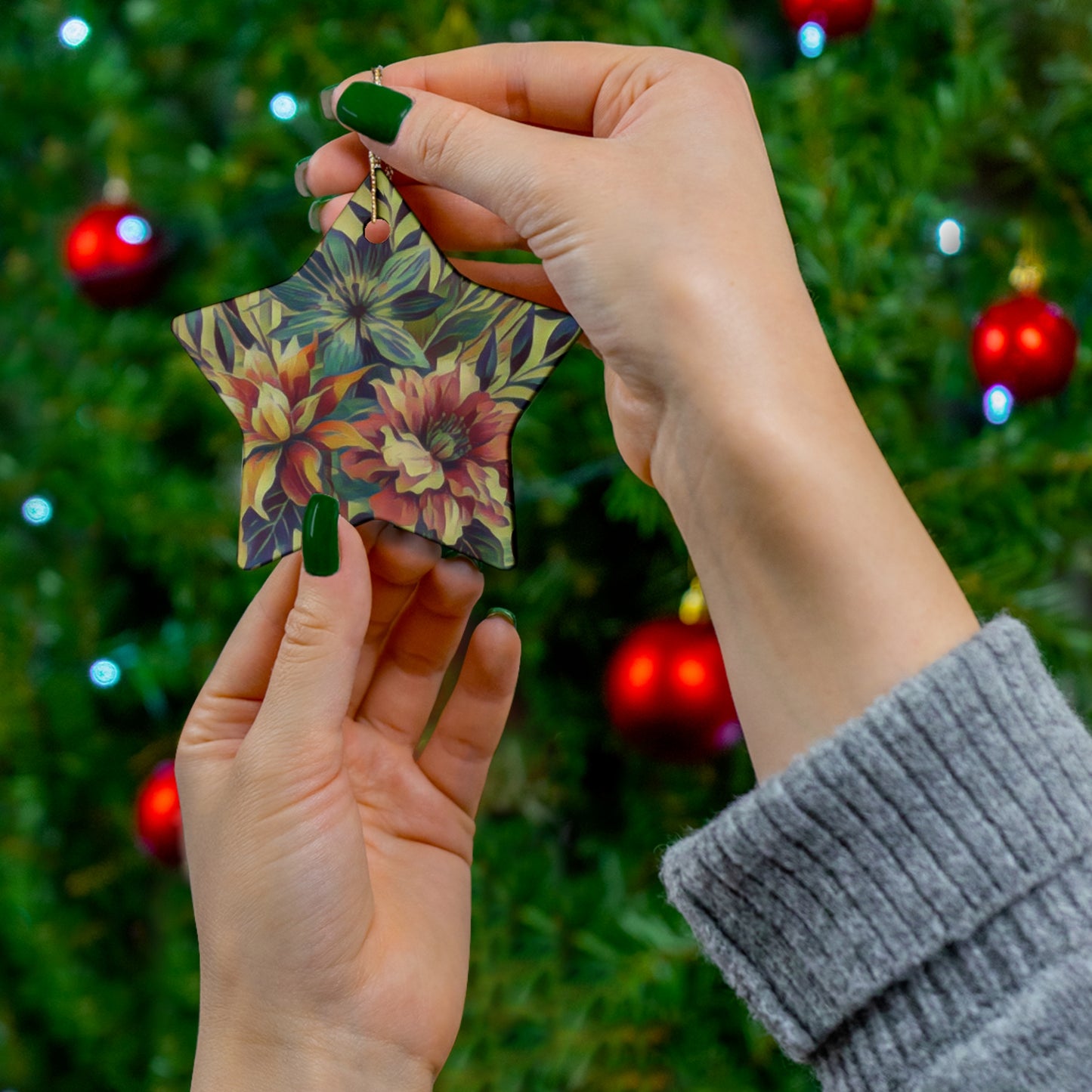 Ceramic Ornament, 4 Shapes