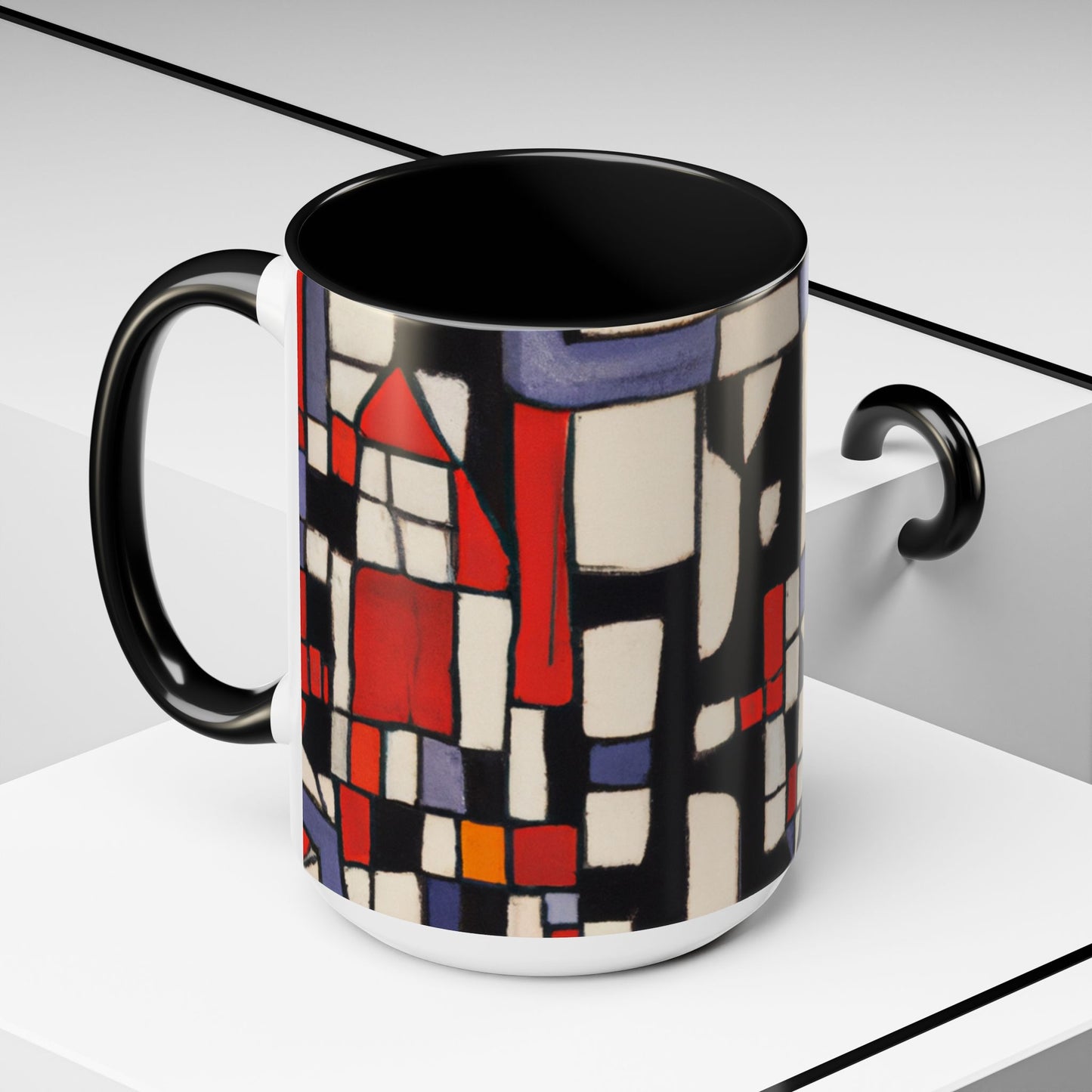 Modern Blocks Accent Coffee Mug, 11oz