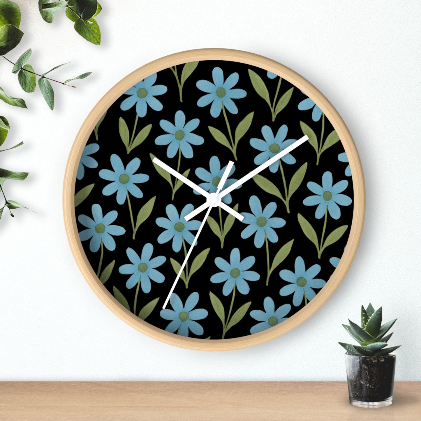 Meadow Bloom - Wall Clock - Bluebell