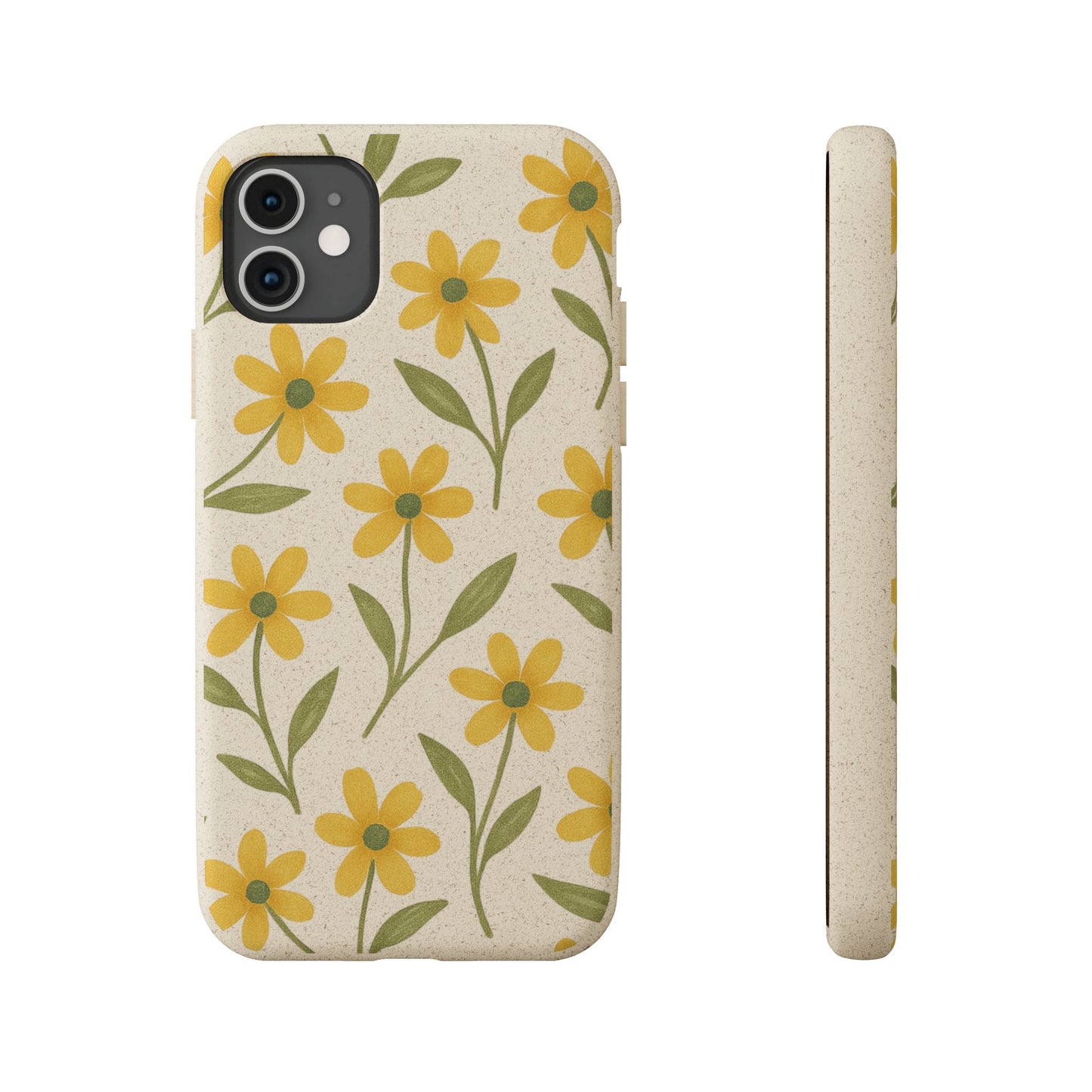 Meadow Bloom Biodegradable Phone Case - Marigold