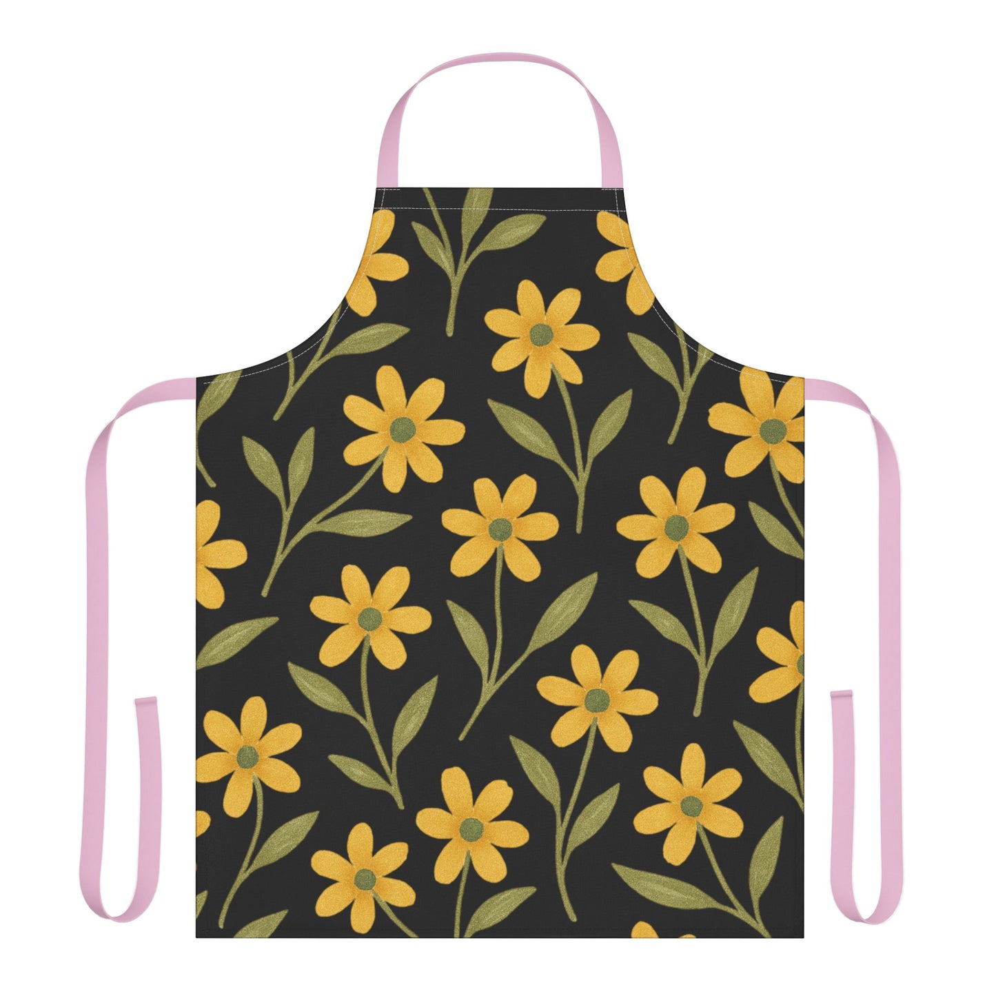 Floral Apron, 5-Color Straps (AOP)