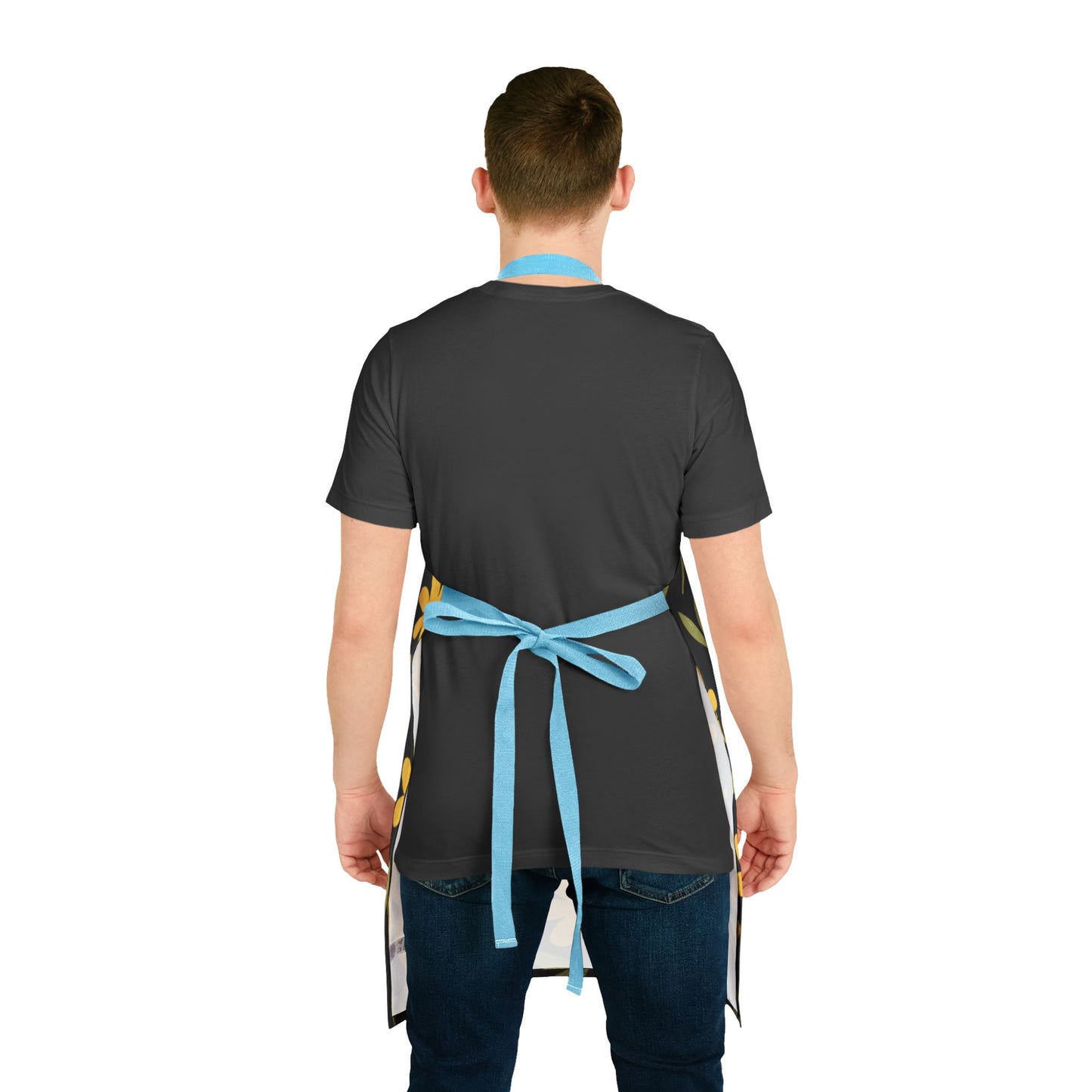Floral Apron, 5-Color Straps (AOP)