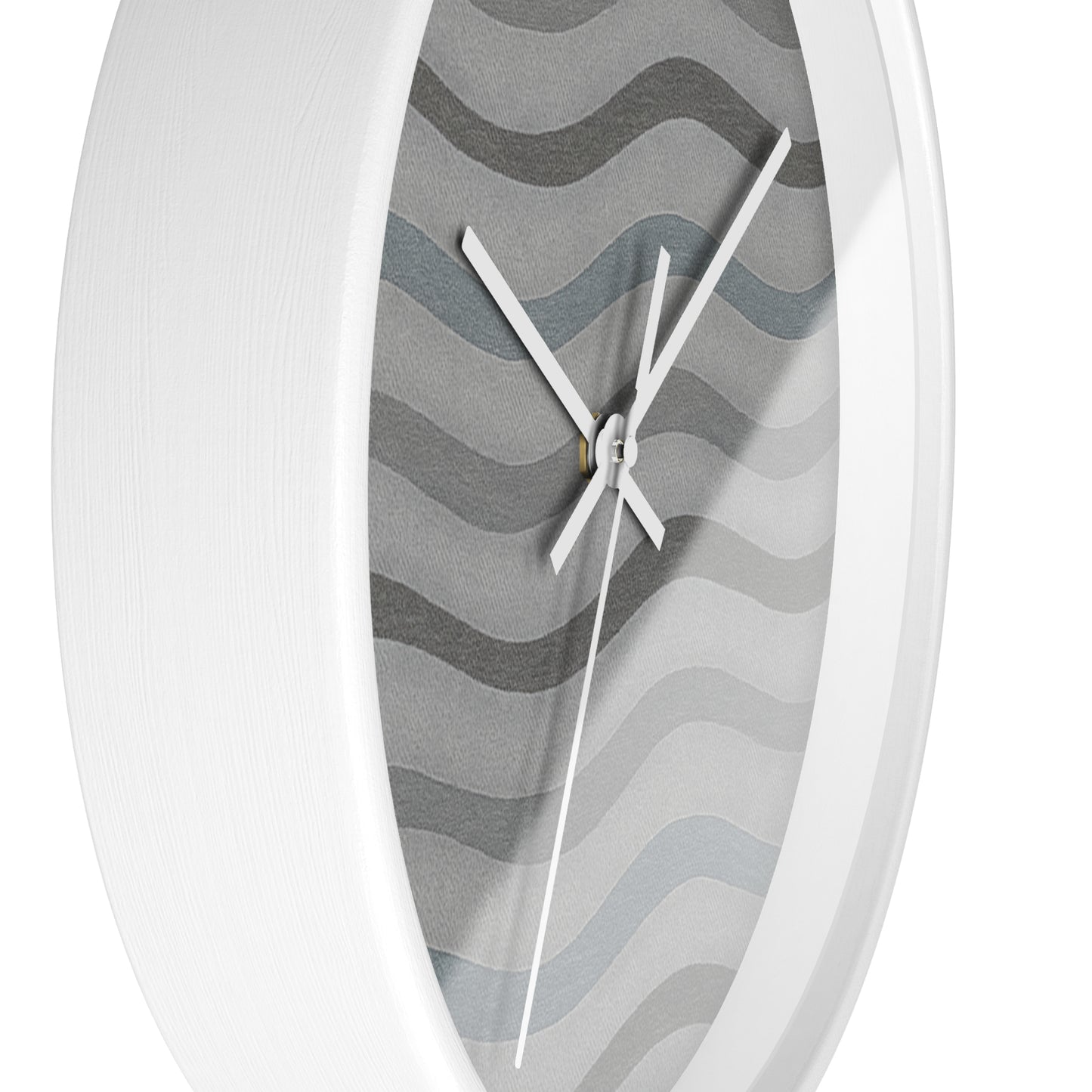 Wavy Stride Wall Clock - Onyx Wave