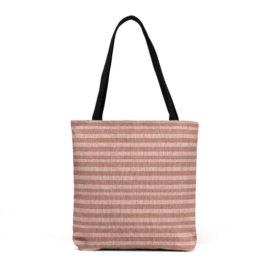 Field Stripe Red Woven Tote