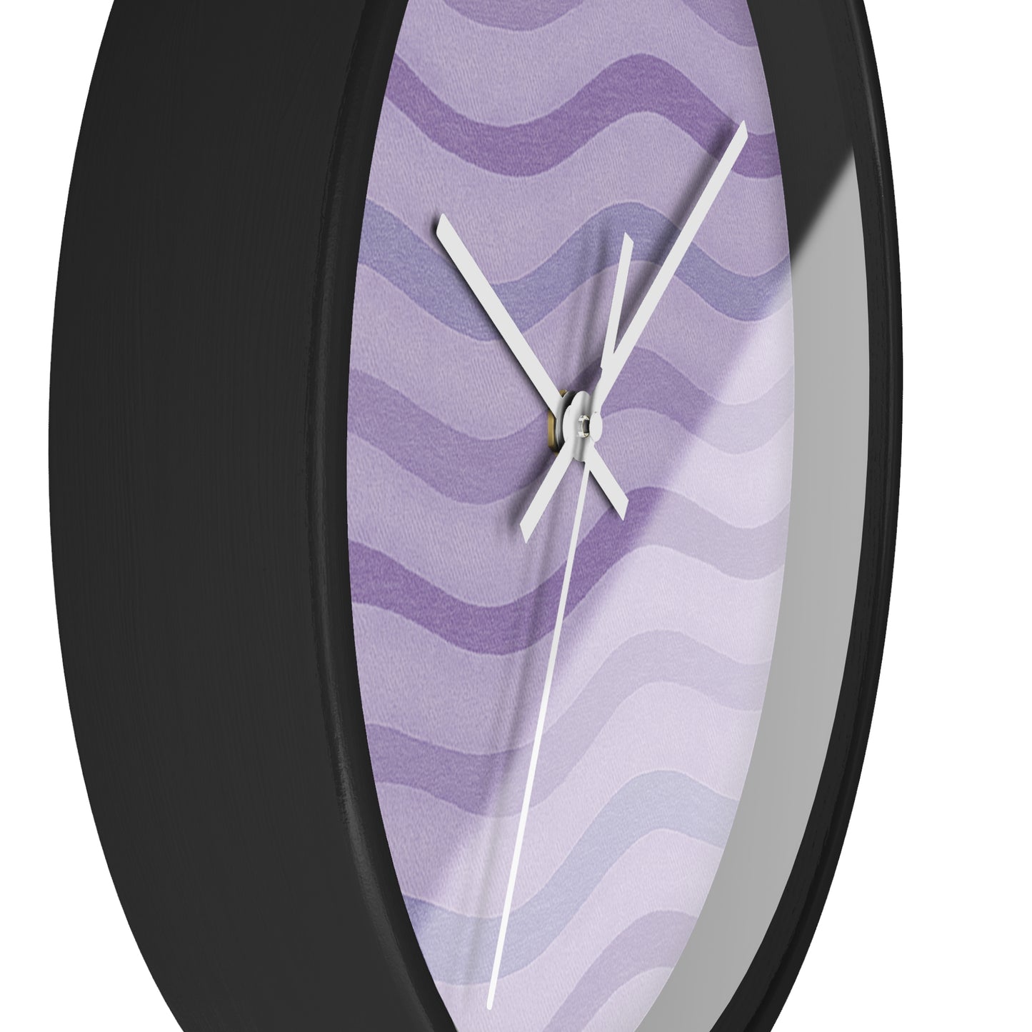 Wavy Stride Wall Clock - Lavender Dusk