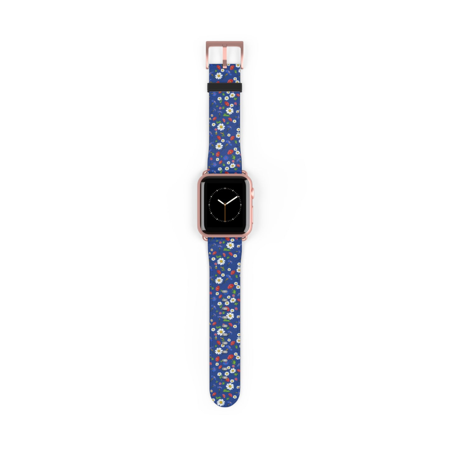 Floral Watch Band Blue