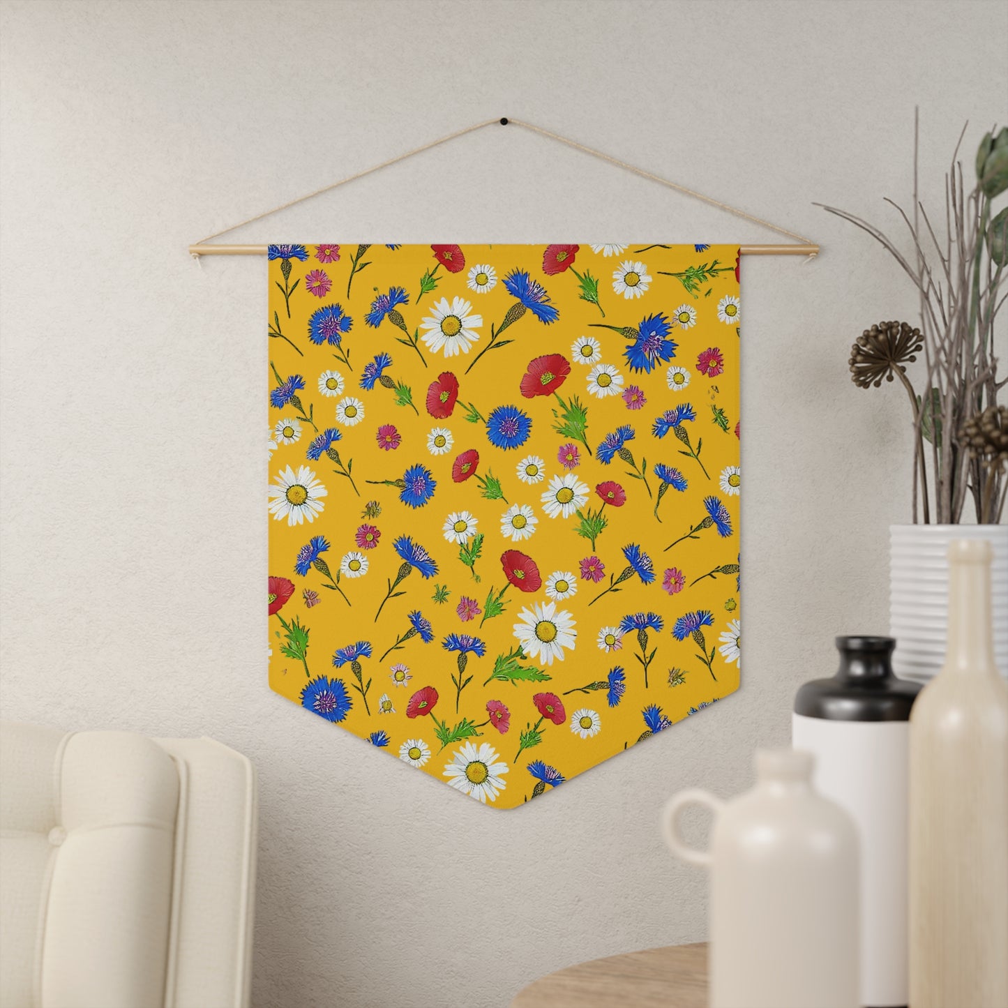 Flower Yellow Pennant