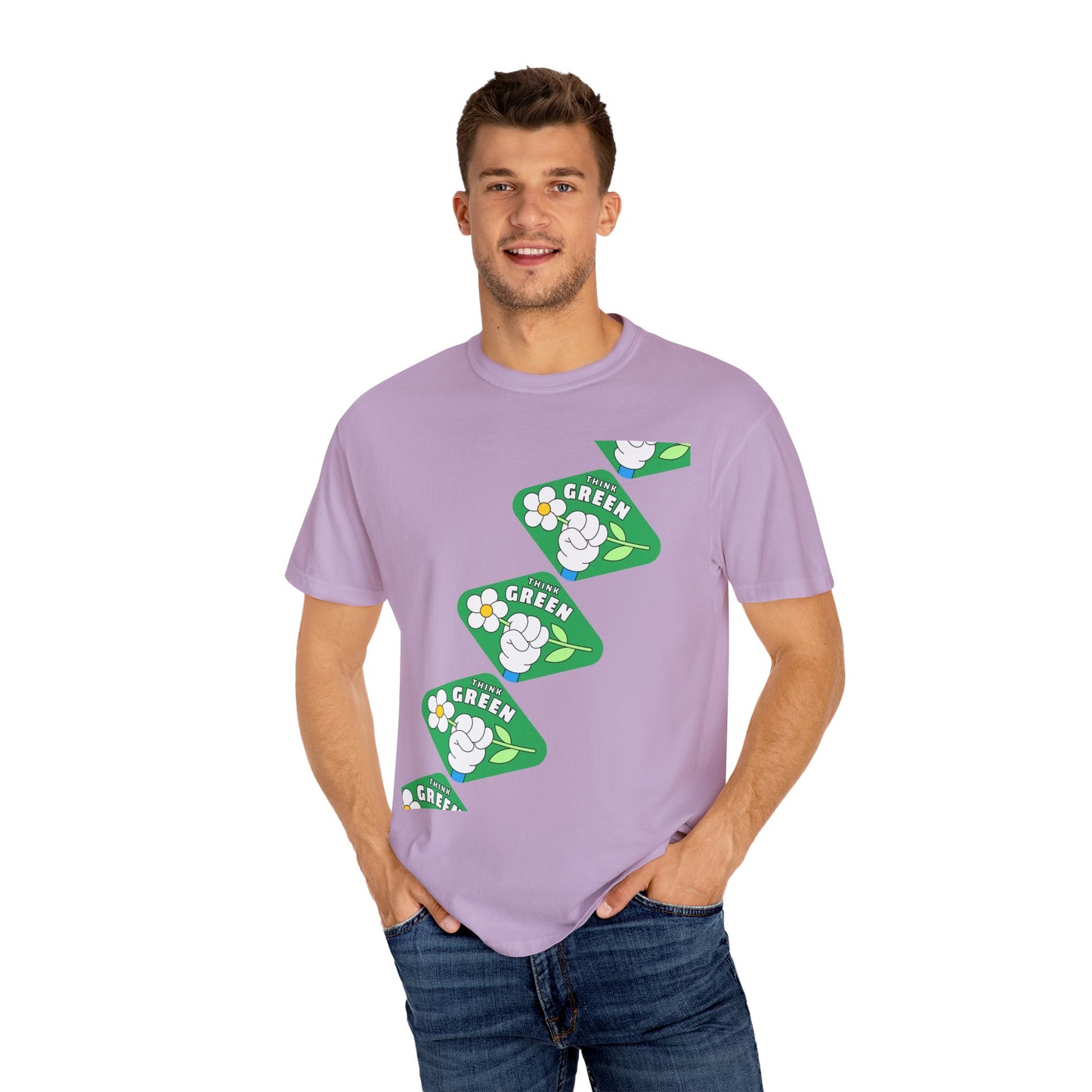 Unisex Garment-Dyed T-shirt - Think Green