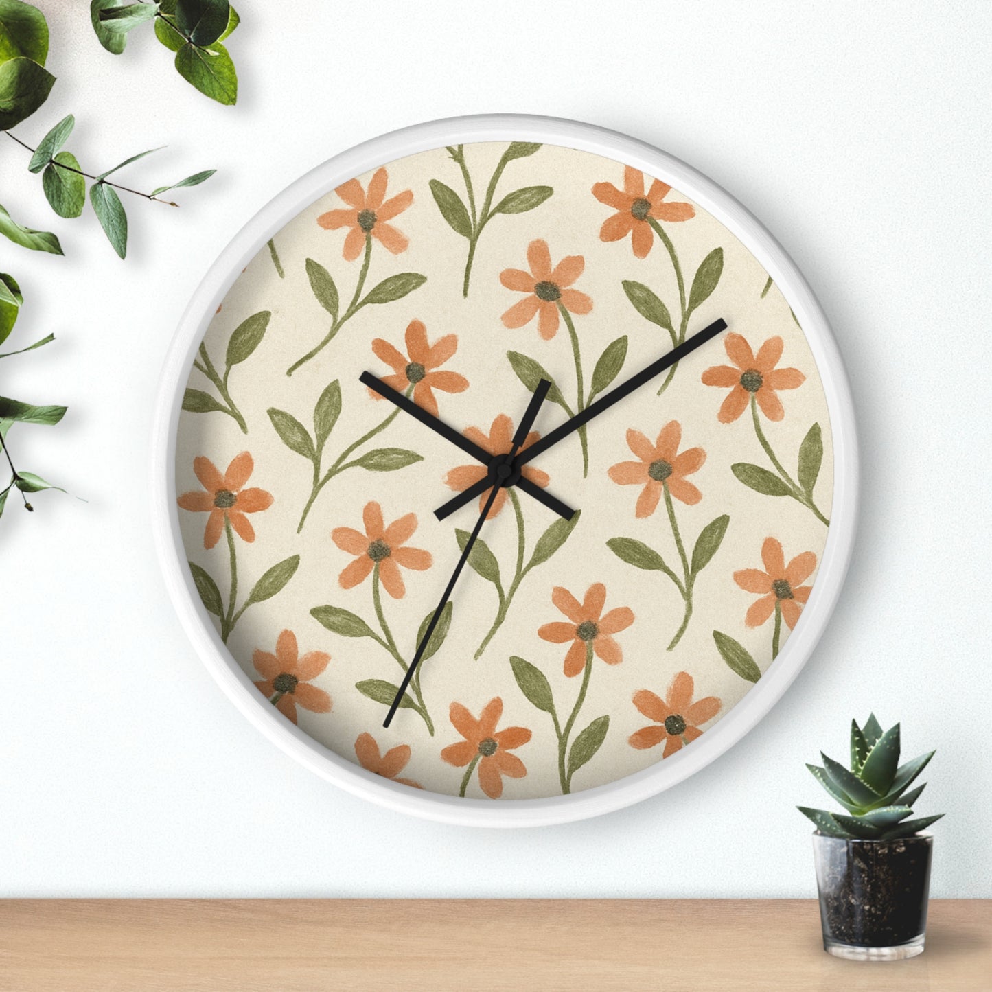 Meadow Bloom Wall Clock - Marigold