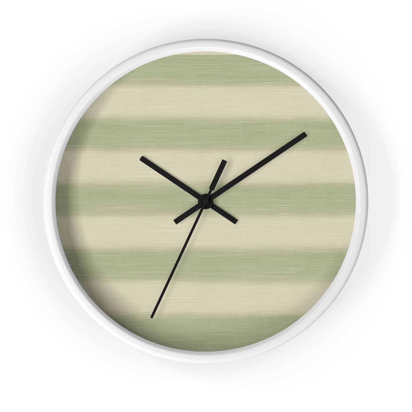 Loom Light Stripes Wall Clock – Sage Fade