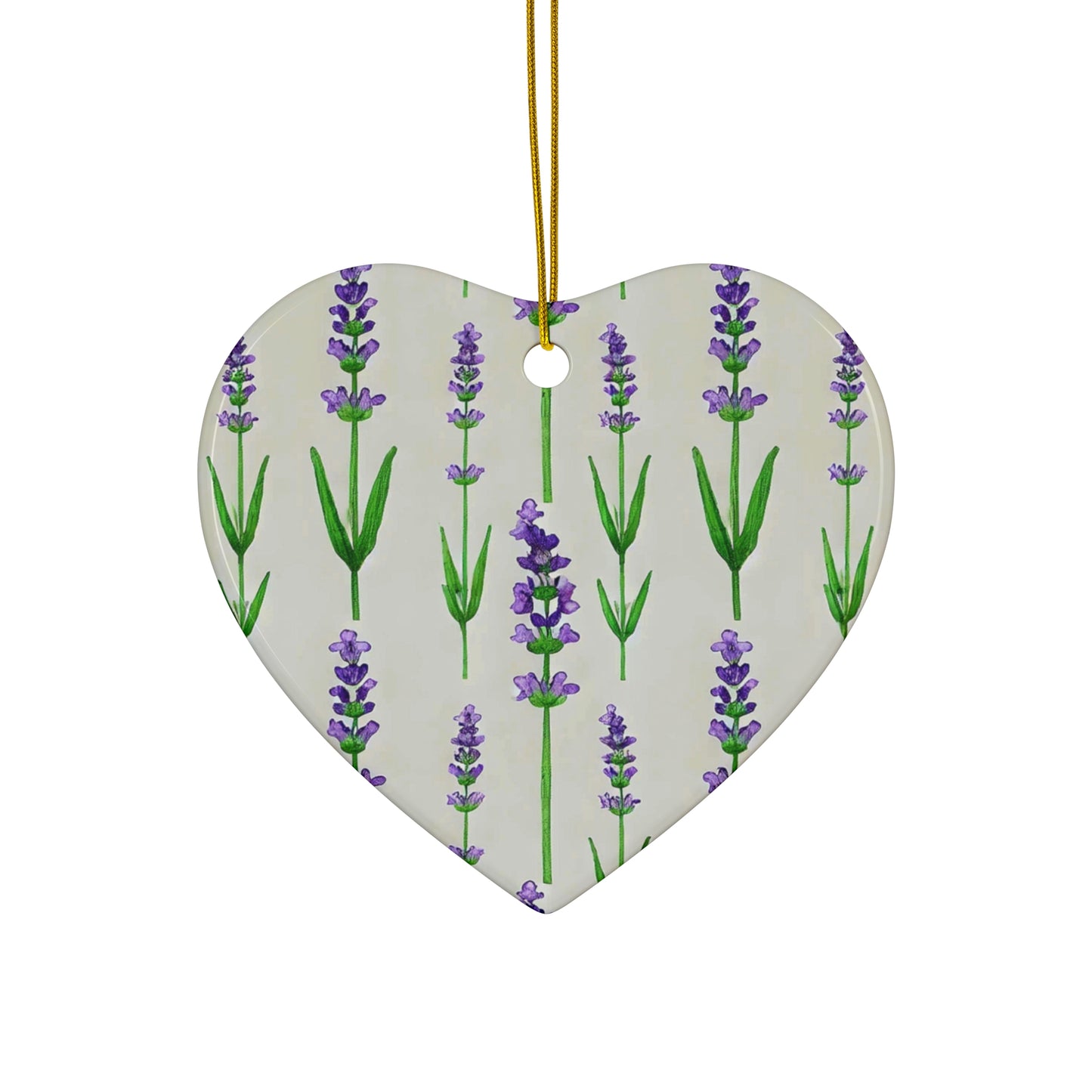 Lavender Calm Ceramic Ornament