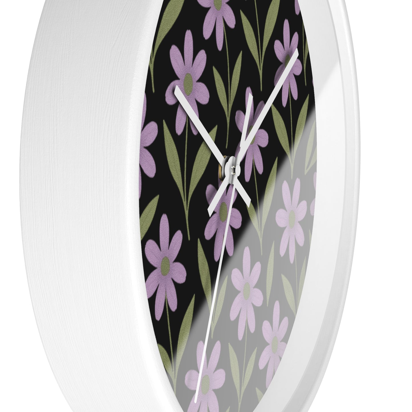 Meadow Bloom Wall Clock - Lavender