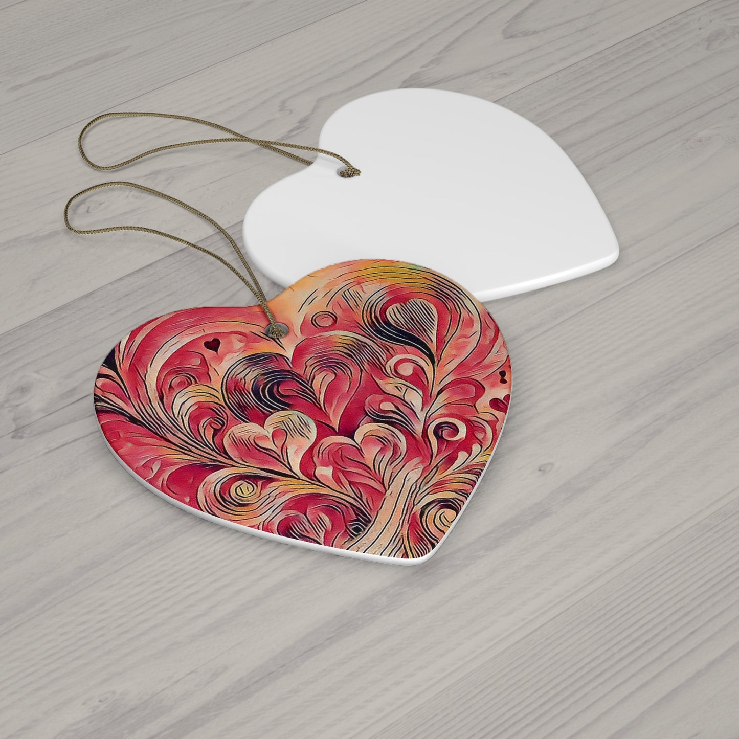 Ceramic Ornament, 4 Shapes