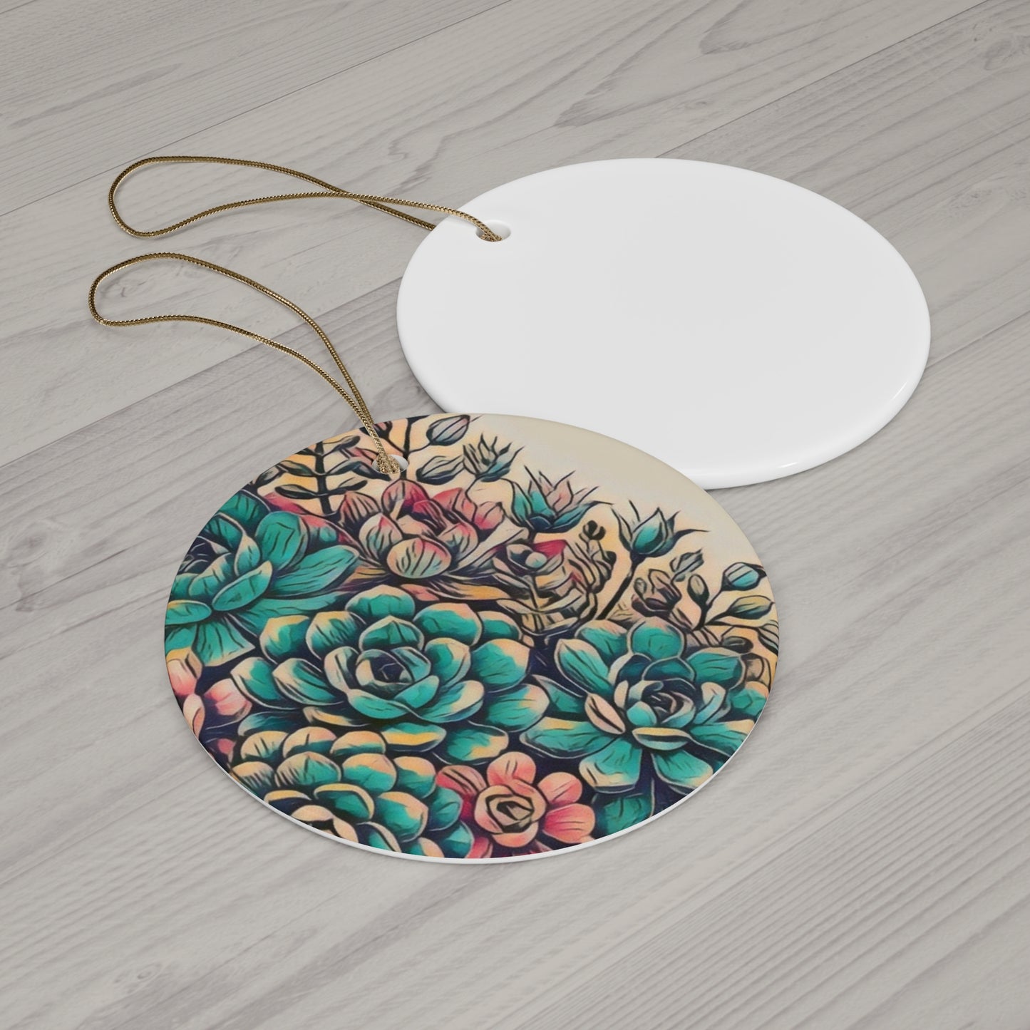 Ceramic Ornament, 4 Shapes