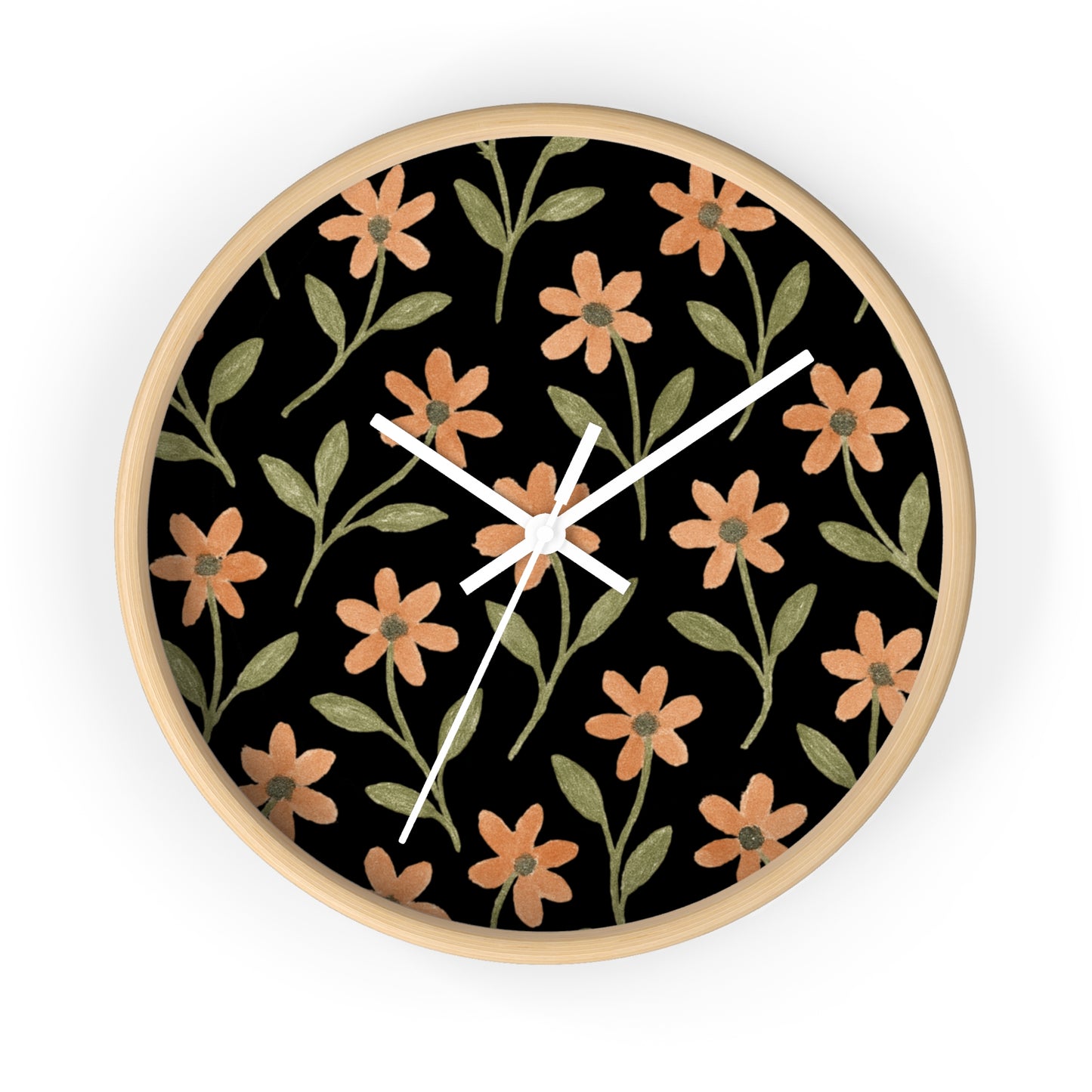 Meadow Bloom Wall Clock - Rose Glow